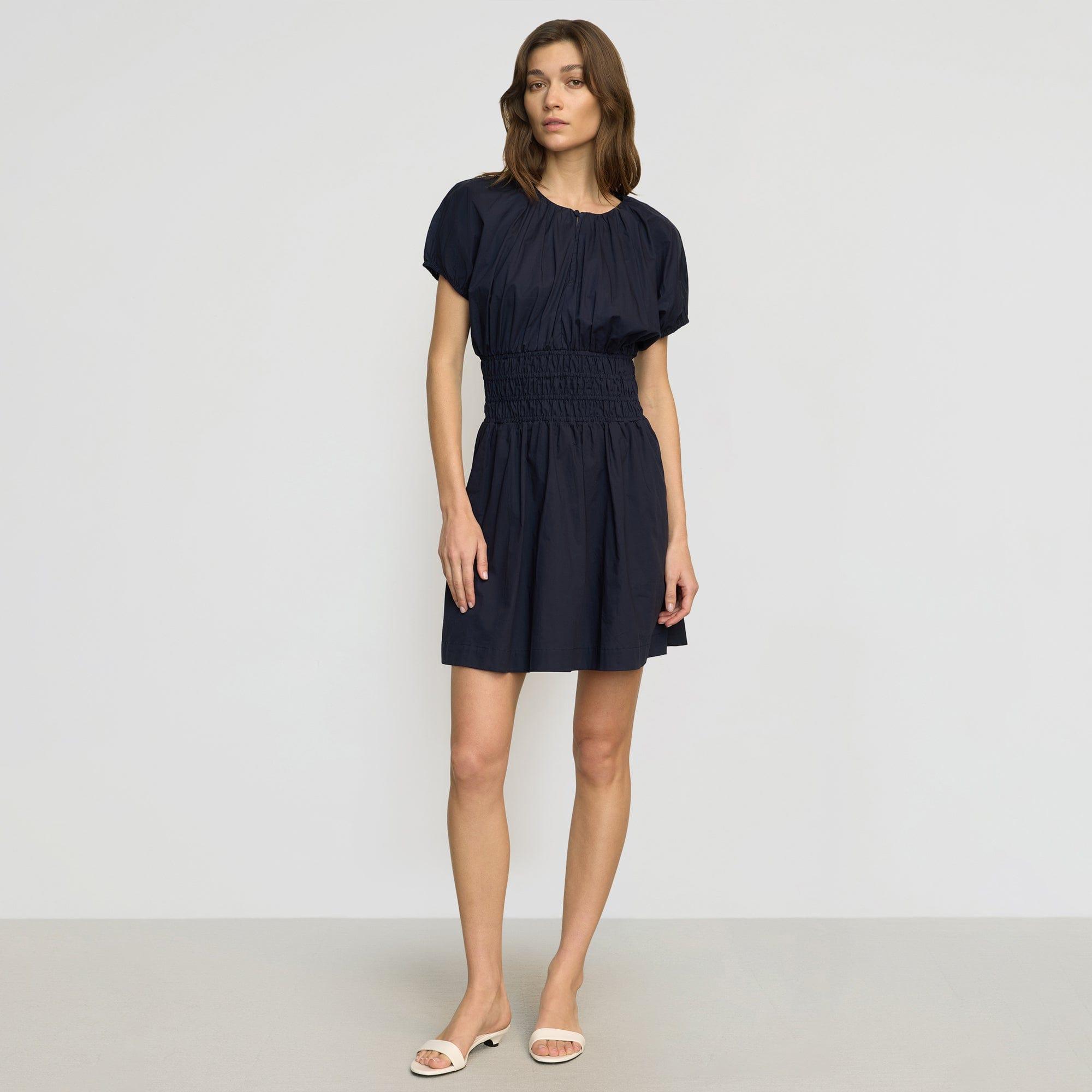 Kaci Cinched-Waist Organic Cotton Dress Product Image