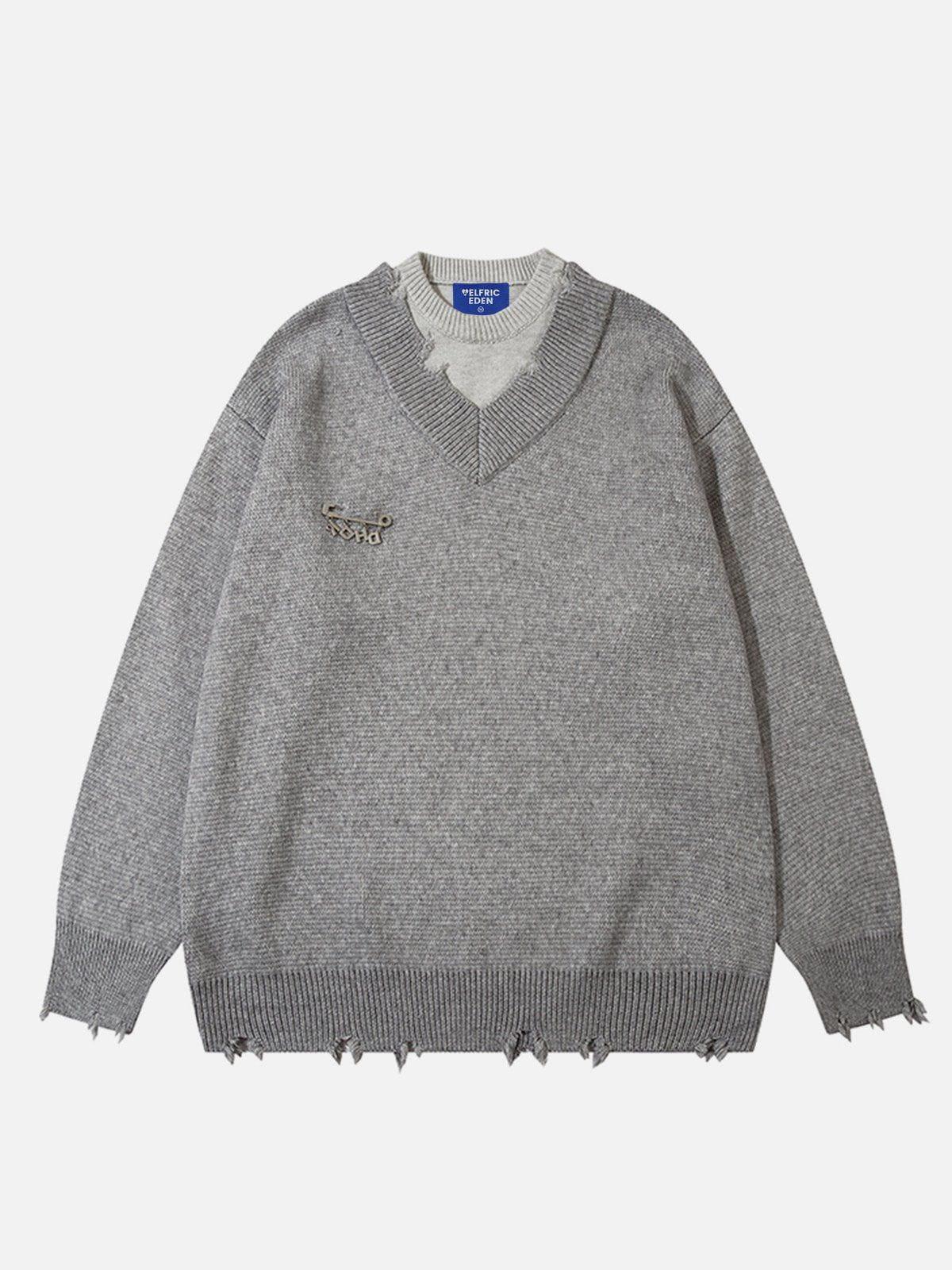 Aelfric Eden Raw-Edge Layered Sweater Product Image