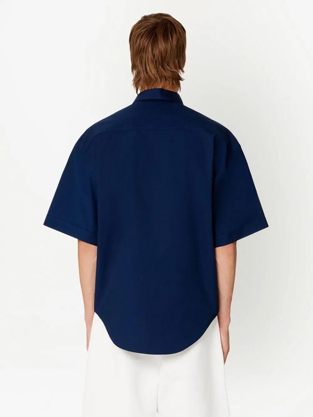 chest pocket short-sleeve shirt Product Image