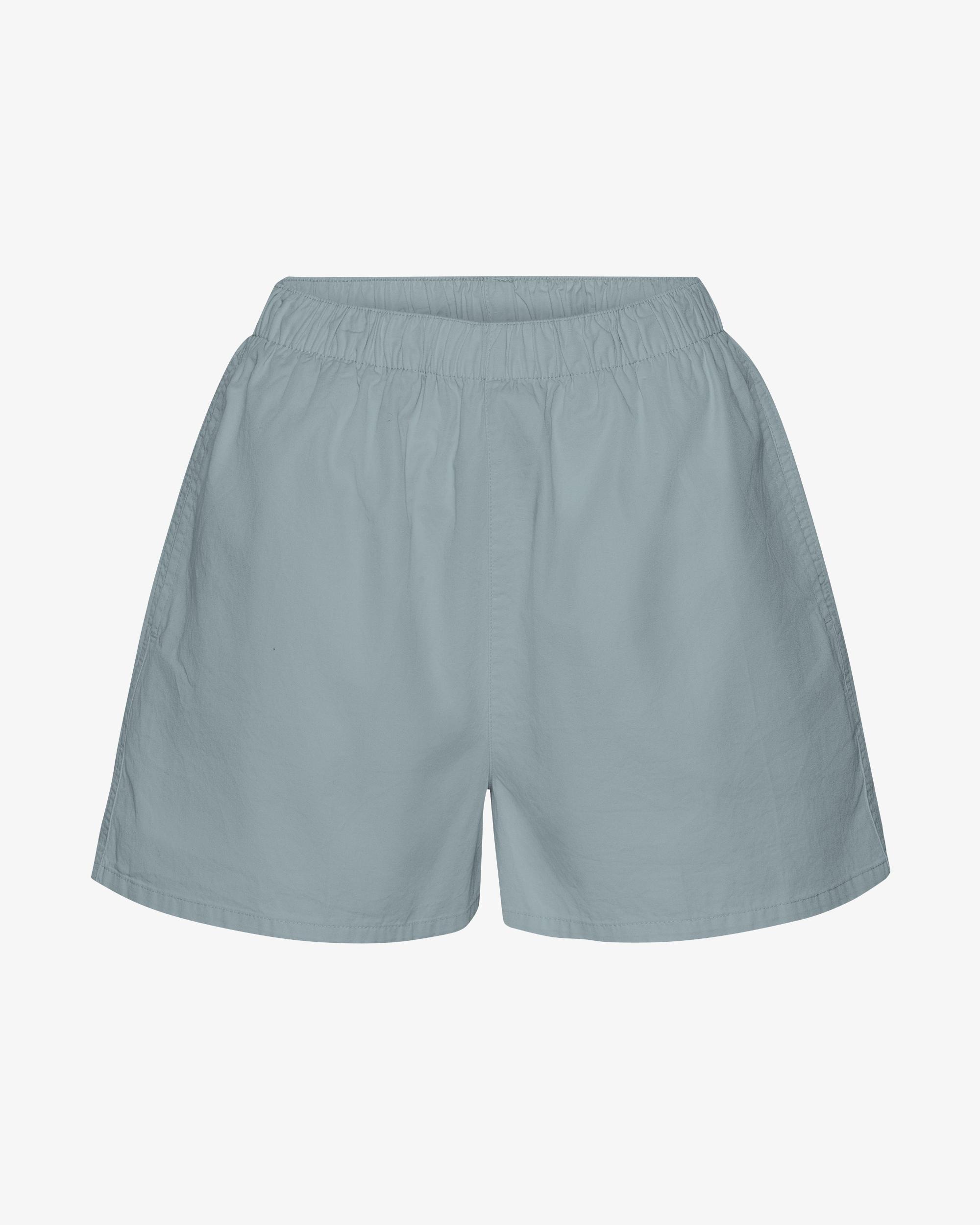Women Organic Twill Shorts - Navy Blue Product Image