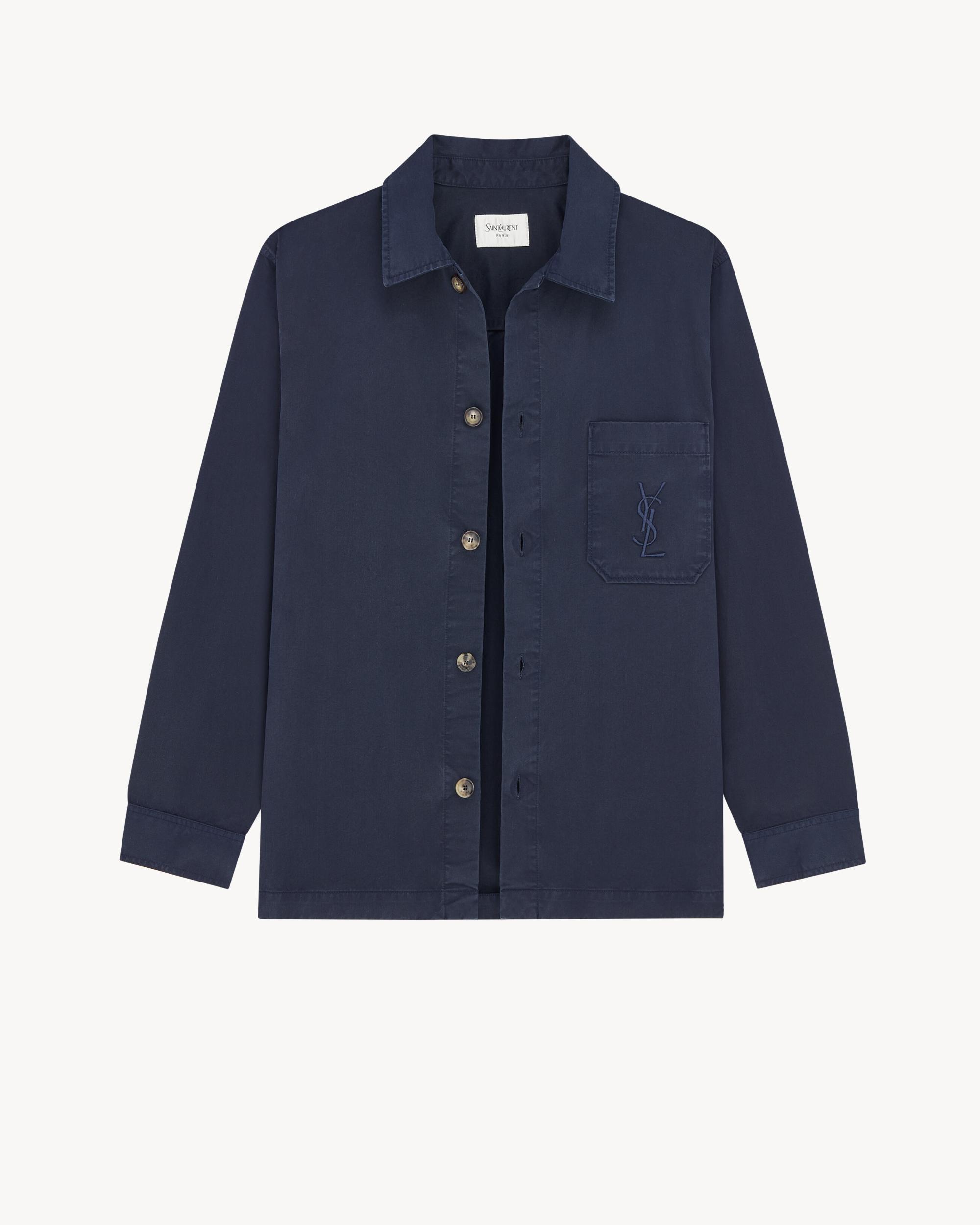 CASSANDRE overshirt in cotton linen gabardine Product Image
