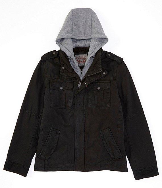 Levi's® Twill Hooded Military Trucker Jacket Product Image