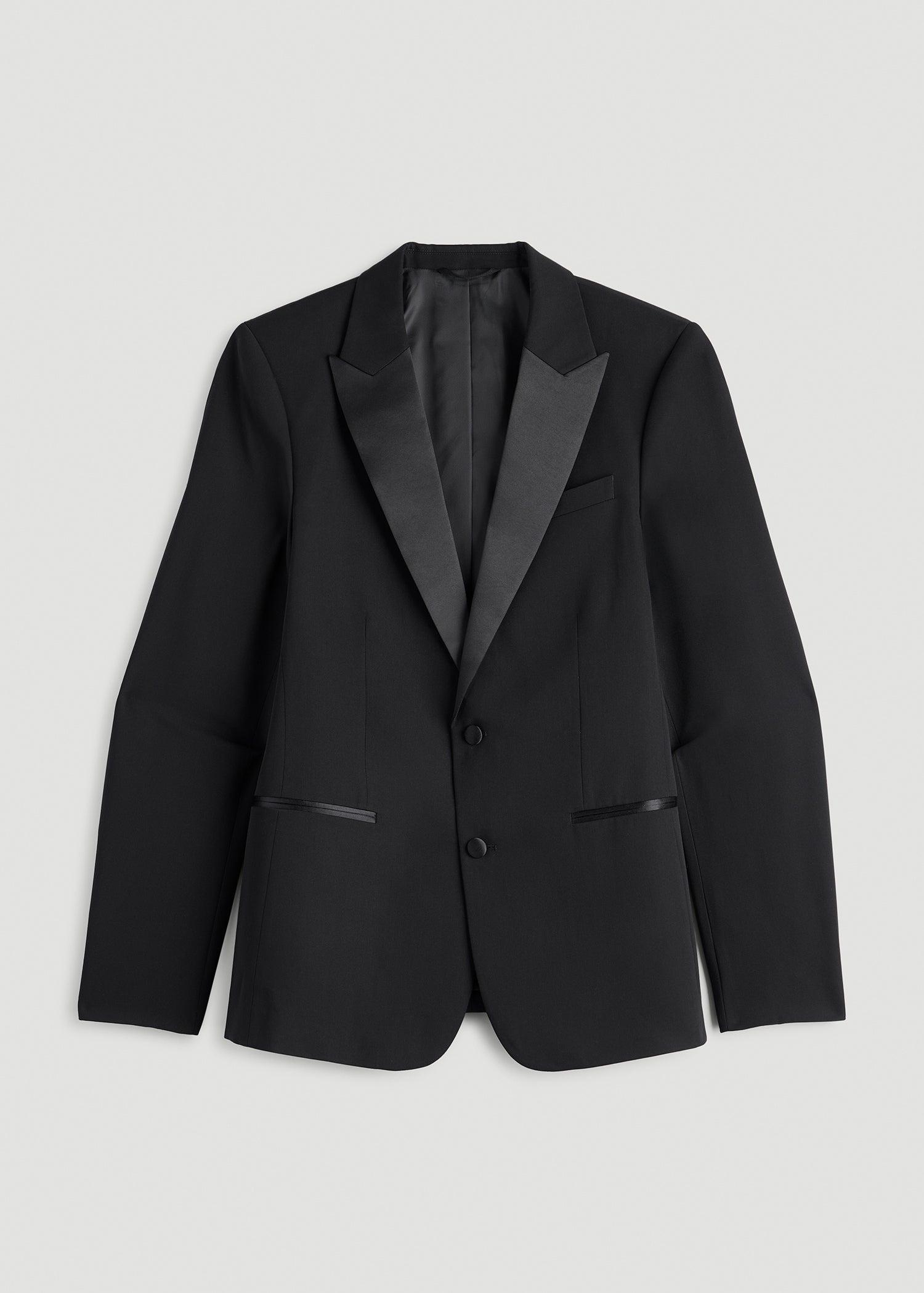 Tuxedo Jacket for Tall Men in Black Male Product Image