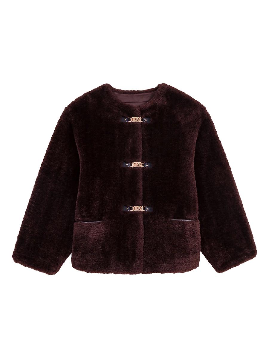 Womens Short Faux Fur Coat Product Image