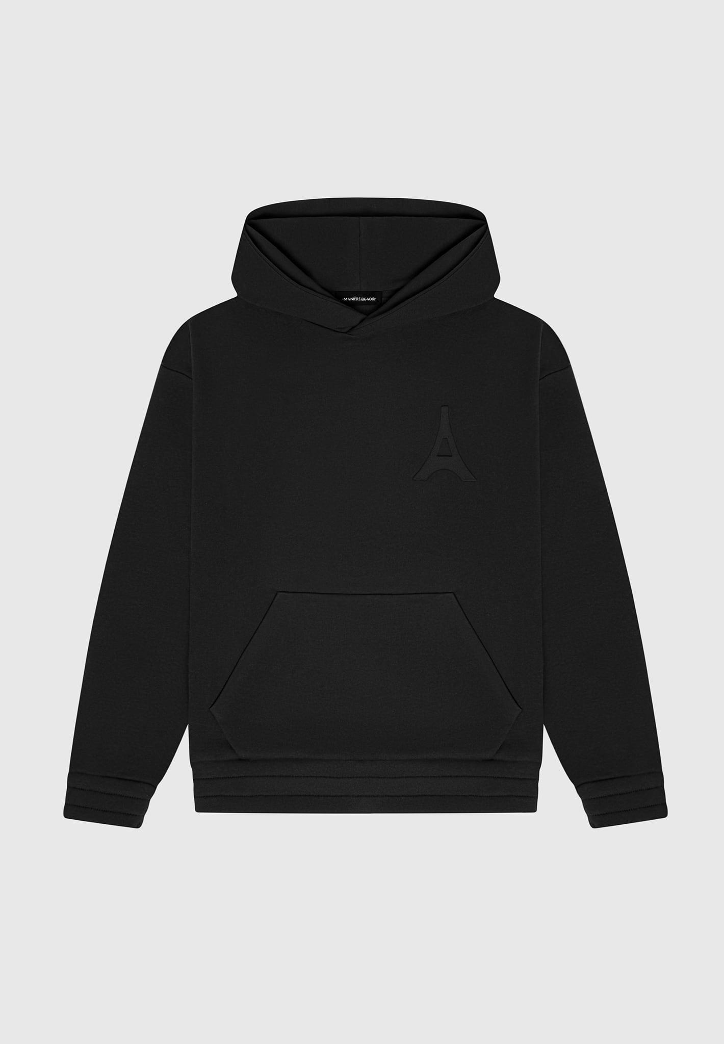 Victor - Eiffel Embossed Hoodie - Black Male Product Image