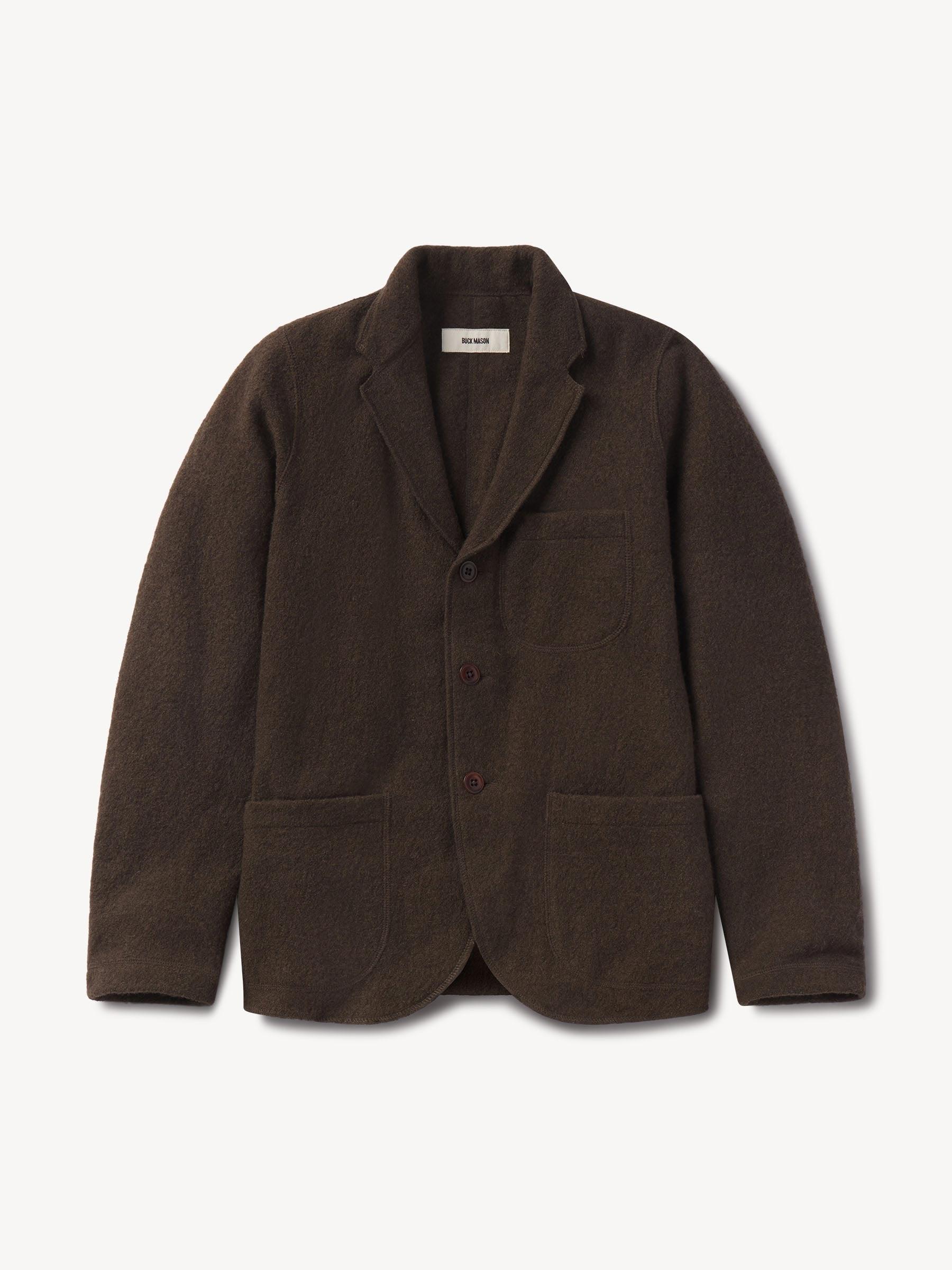 Heather Sable Felted Wool Chore Coat Product Image