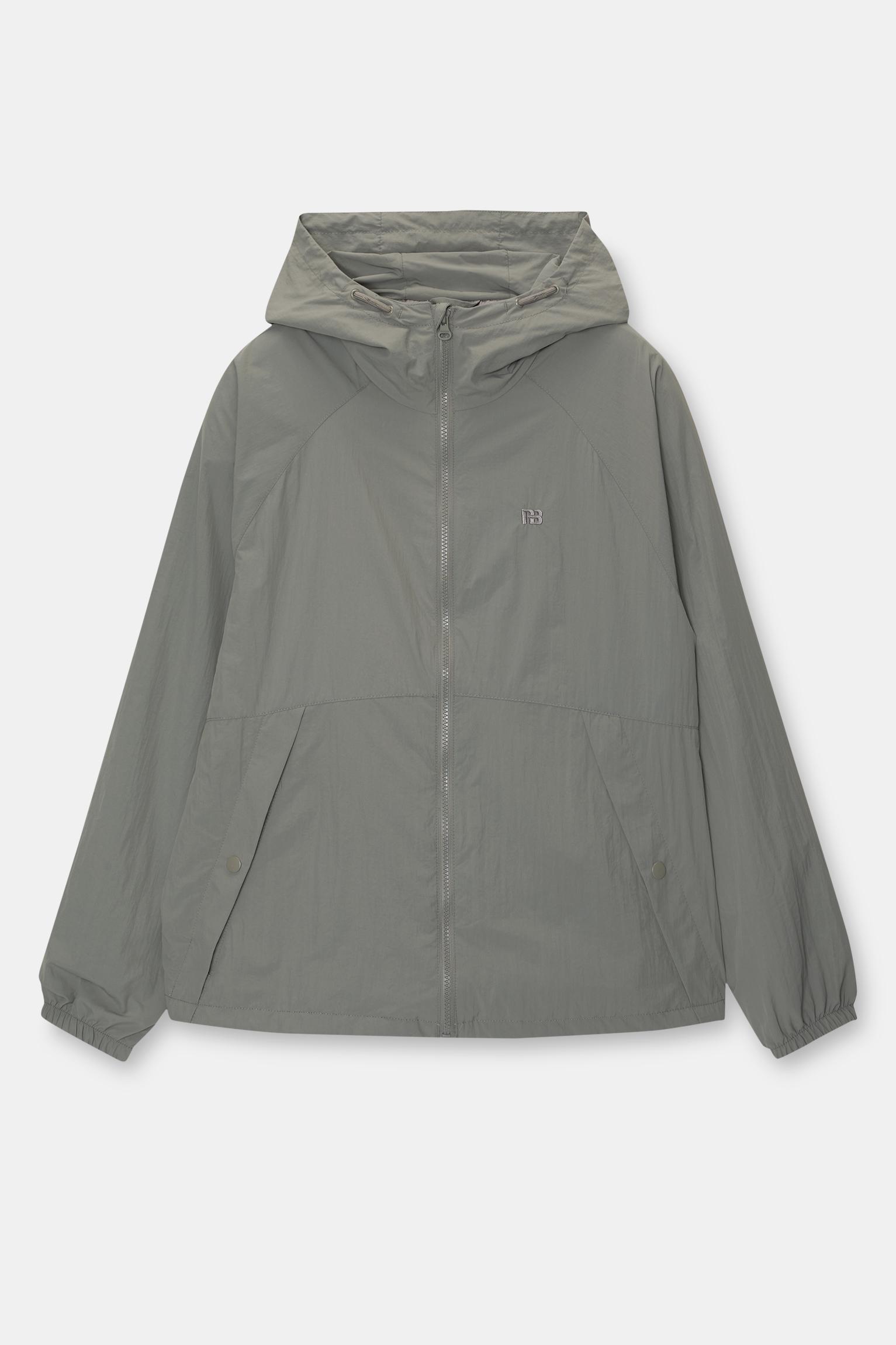 Lightweight color block raincoat Product Image