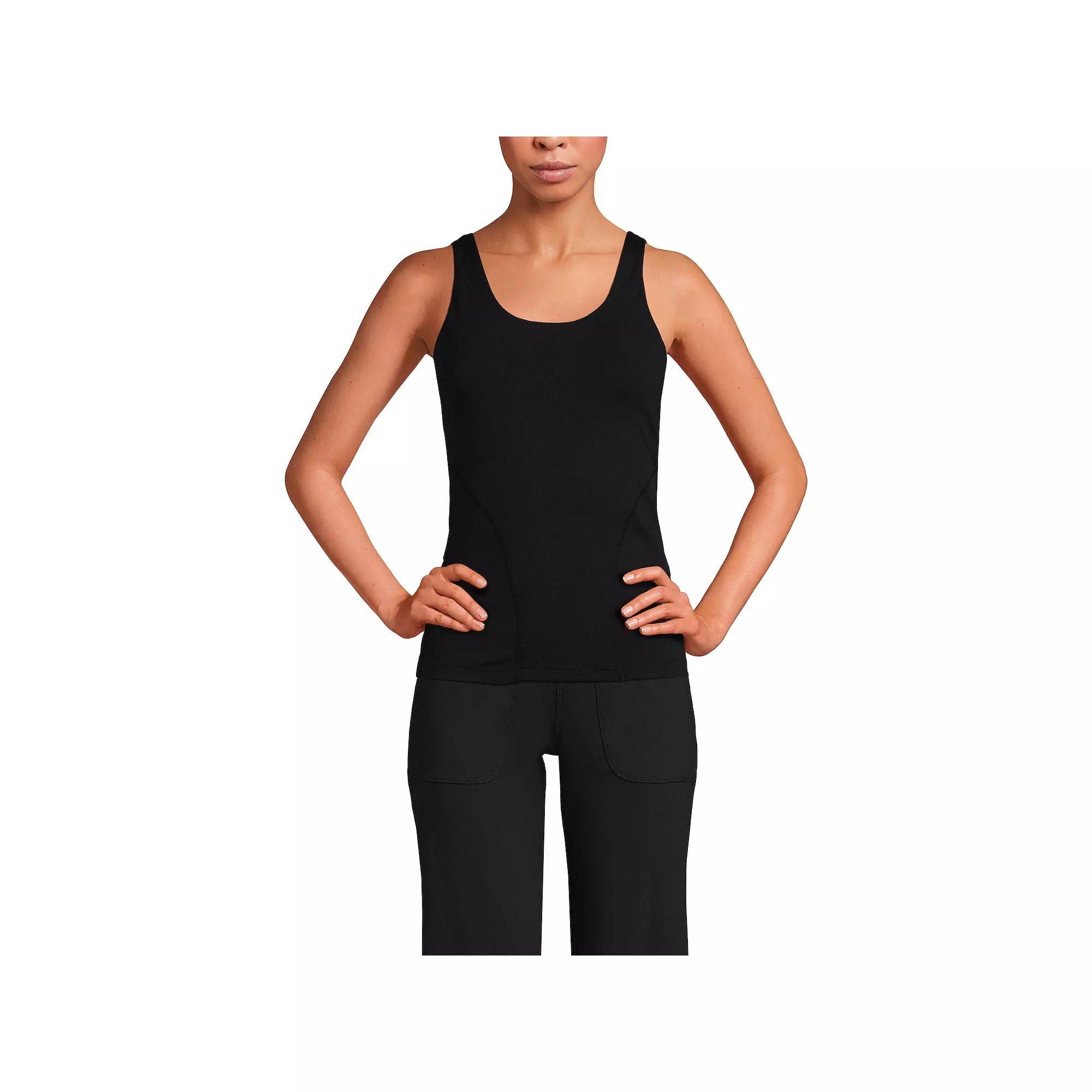 Women's Lands' End Interlock Scoopneck Tank Top,  Product Image