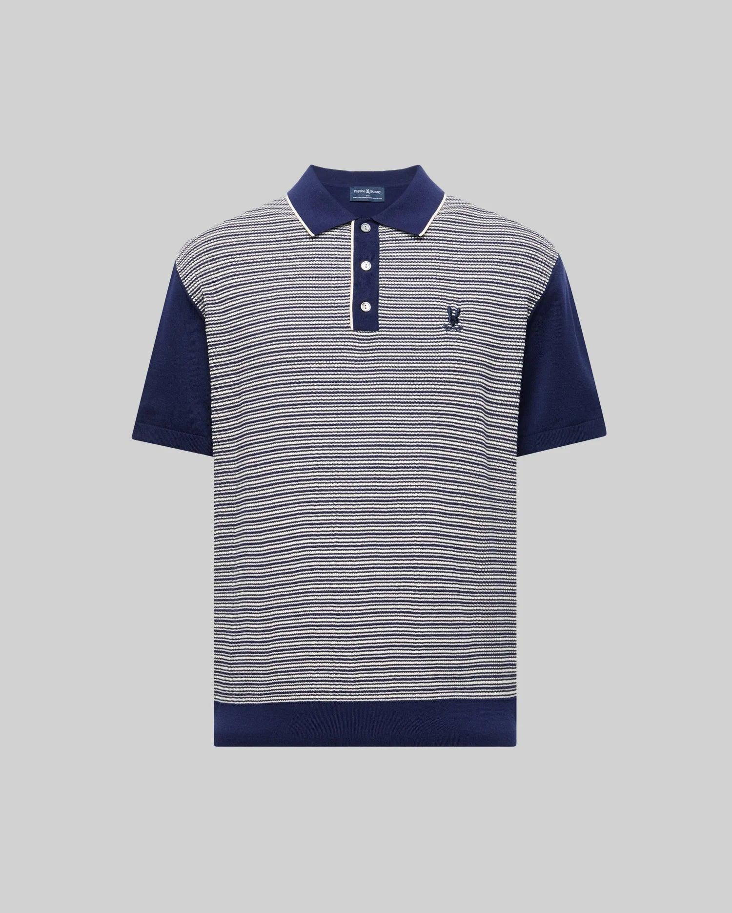 MENS KENNY STRIPED KNIT POLO - MT0400003 Male Product Image