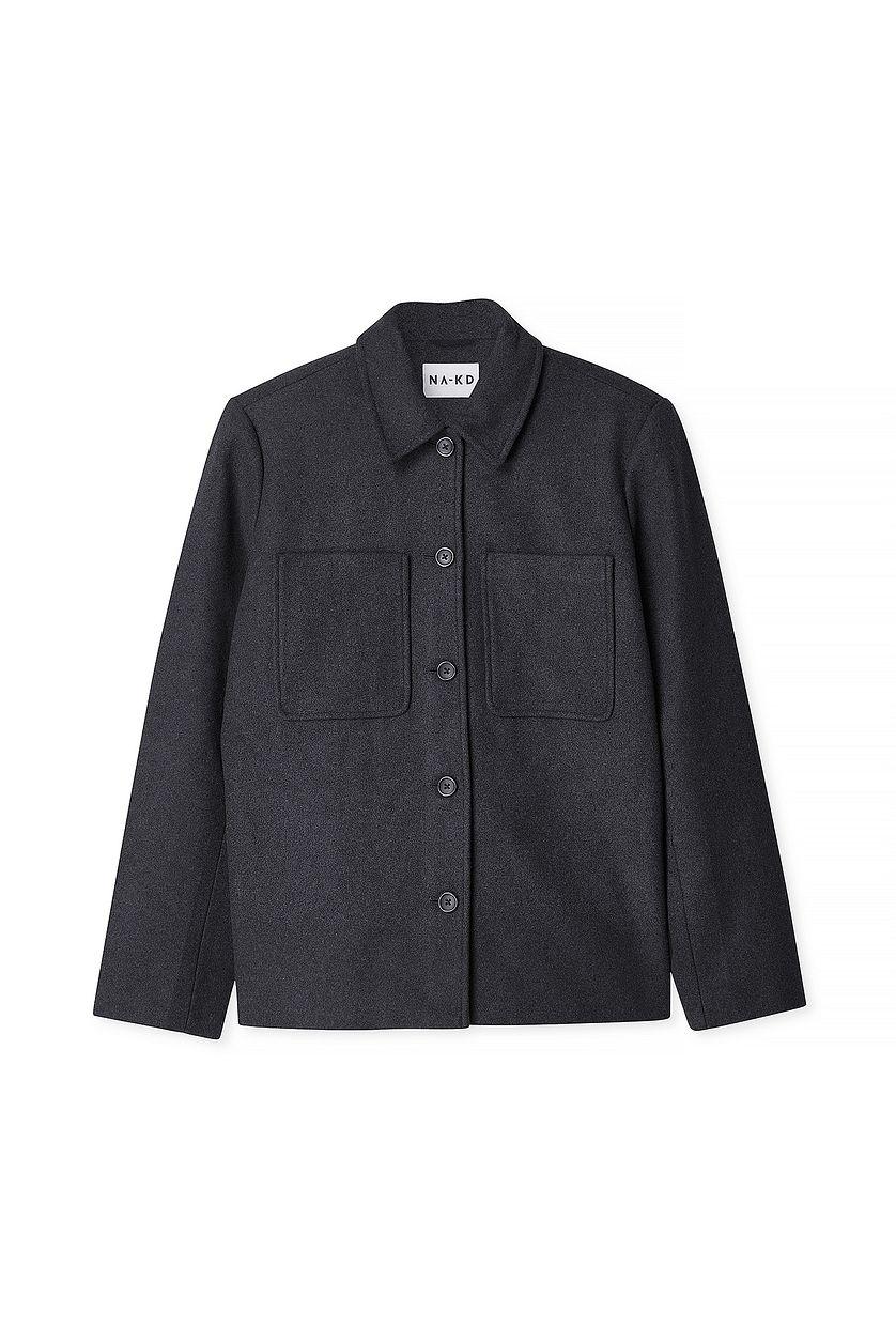 Oversized Wool Blend Jacket Product Image