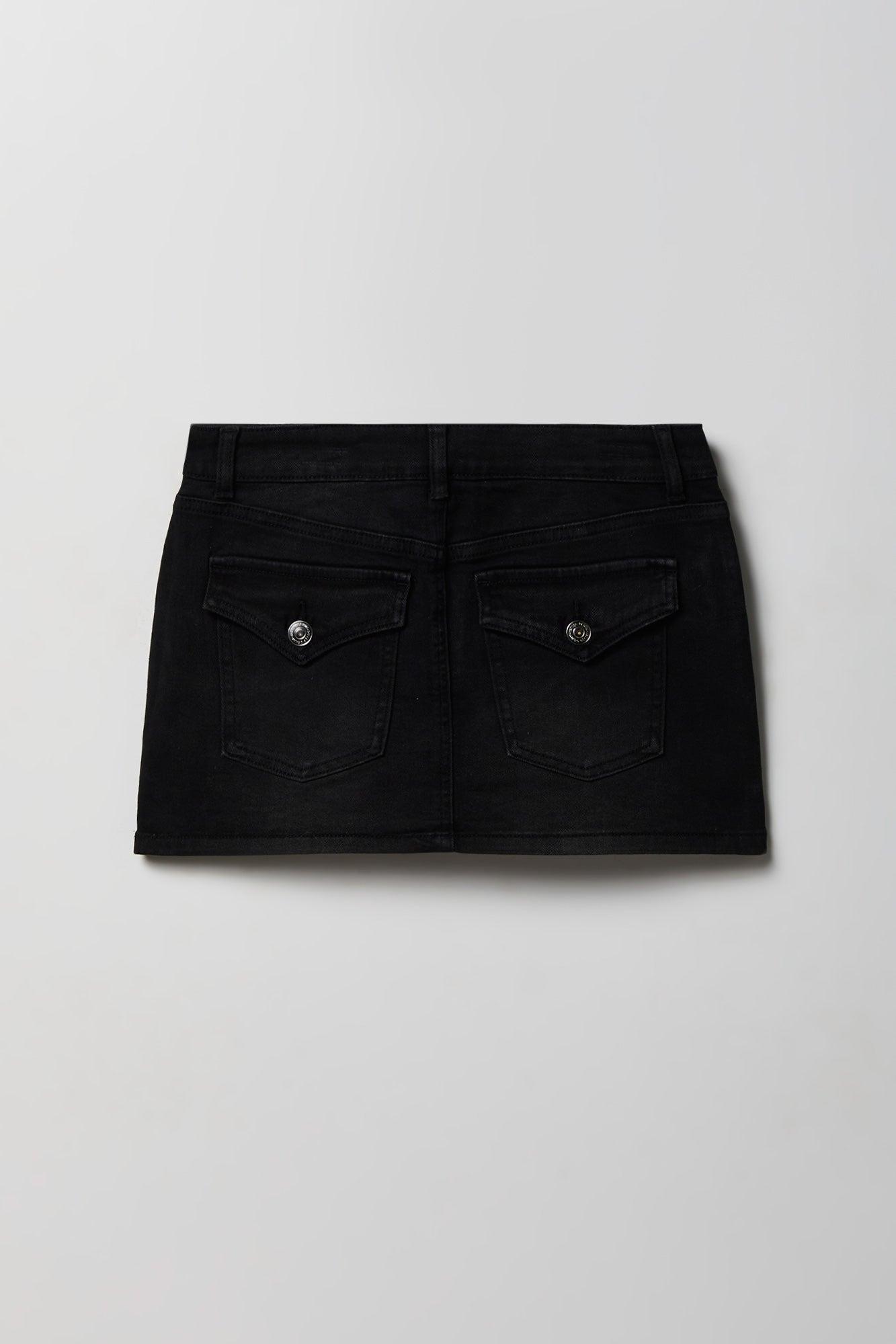 Denim Micro Mini Skirt Female Product Image