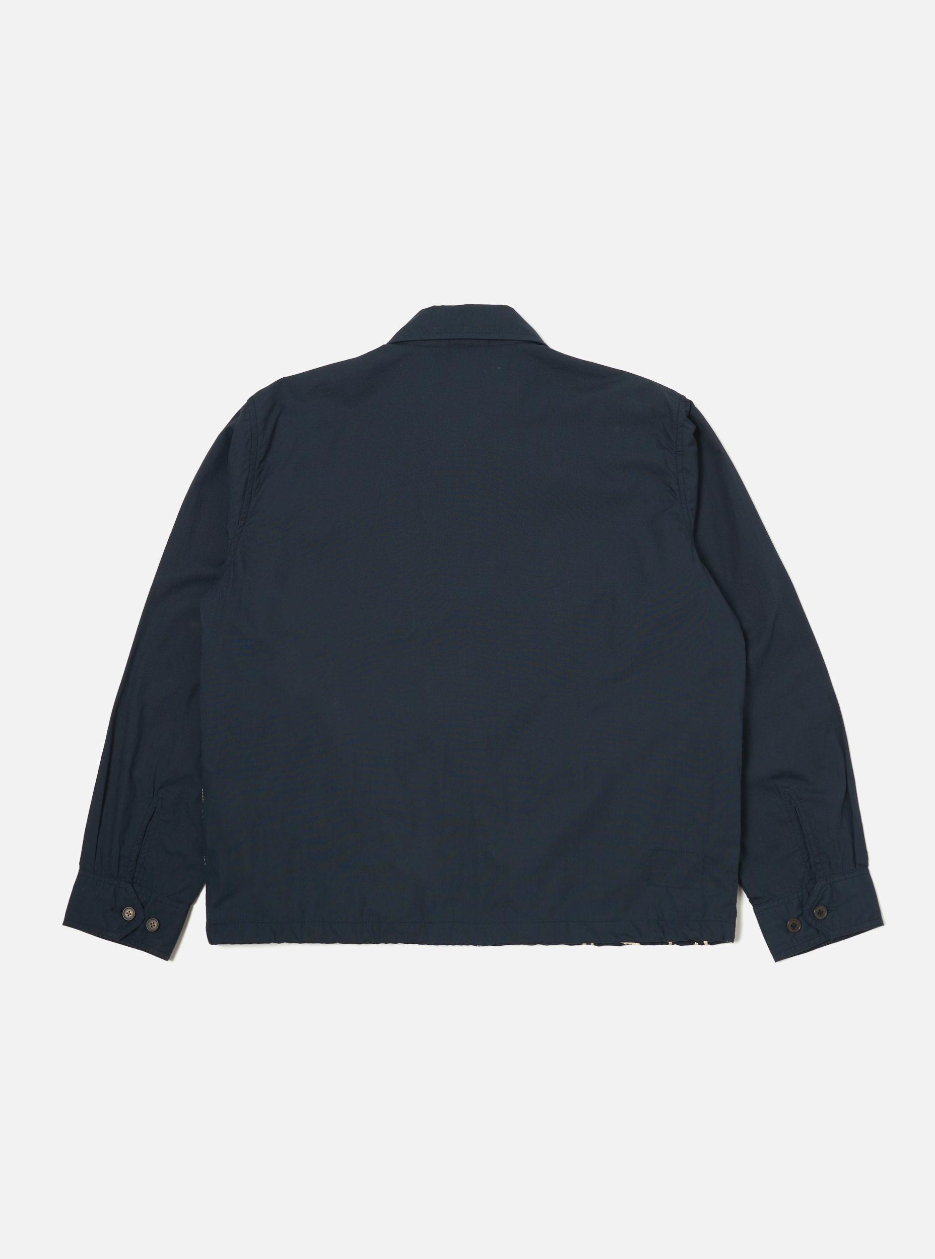 Universal Works Club Jacket in Navy Mitla Broadcloth Product Image