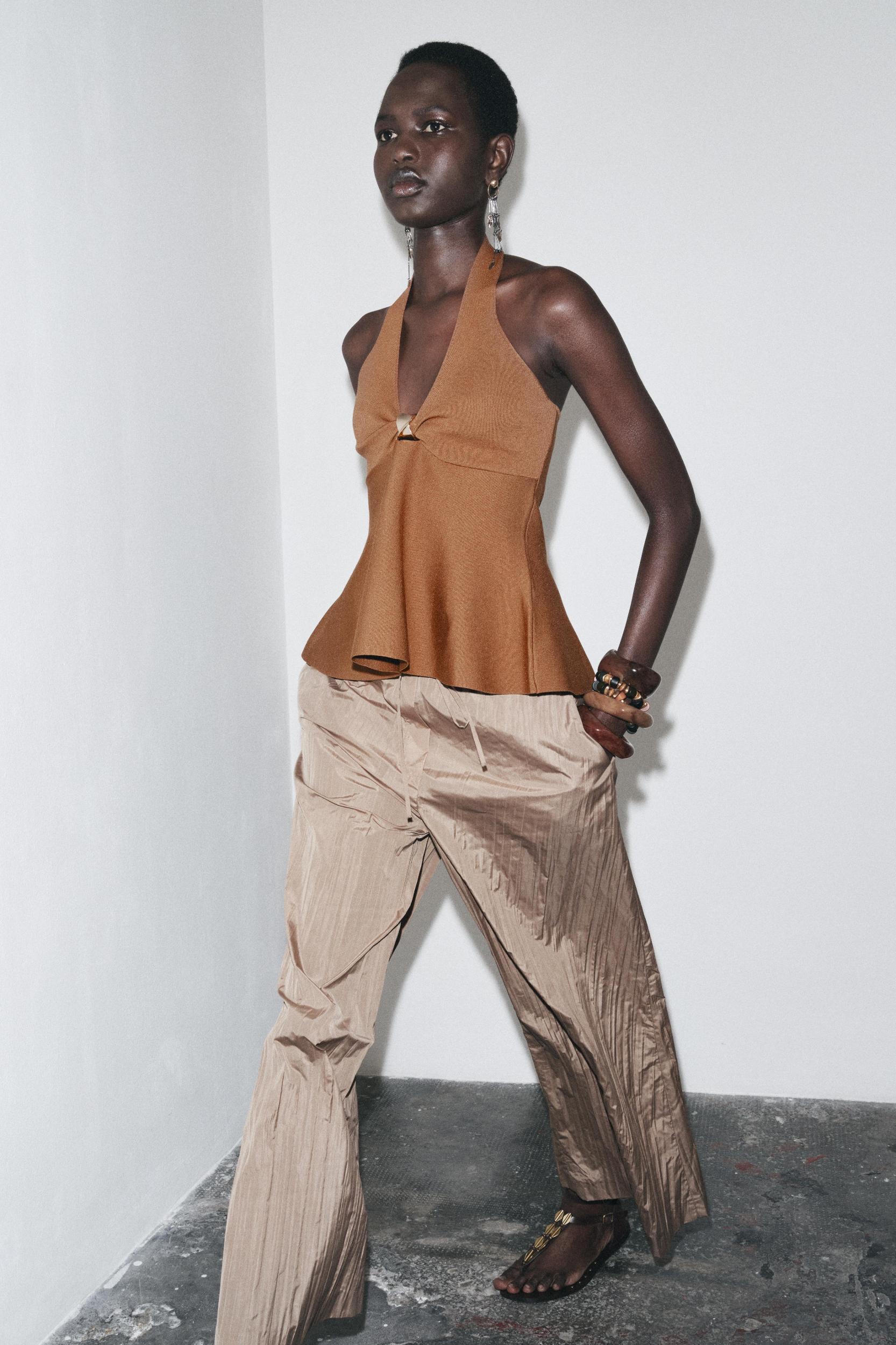 HALTER PEPLUM TOP Product Image