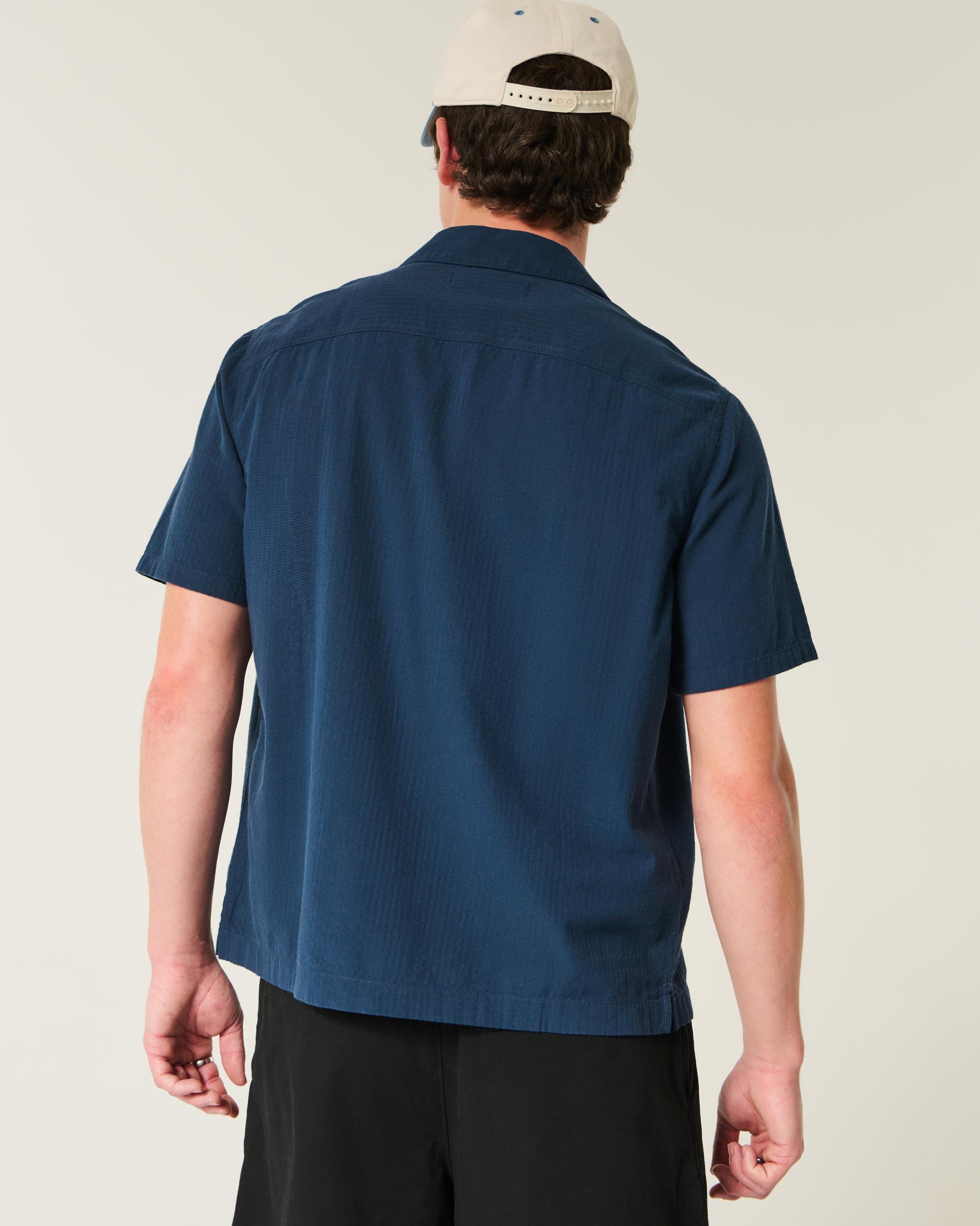 Short-Sleeve Seersucker Pocket Shirt Product Image
