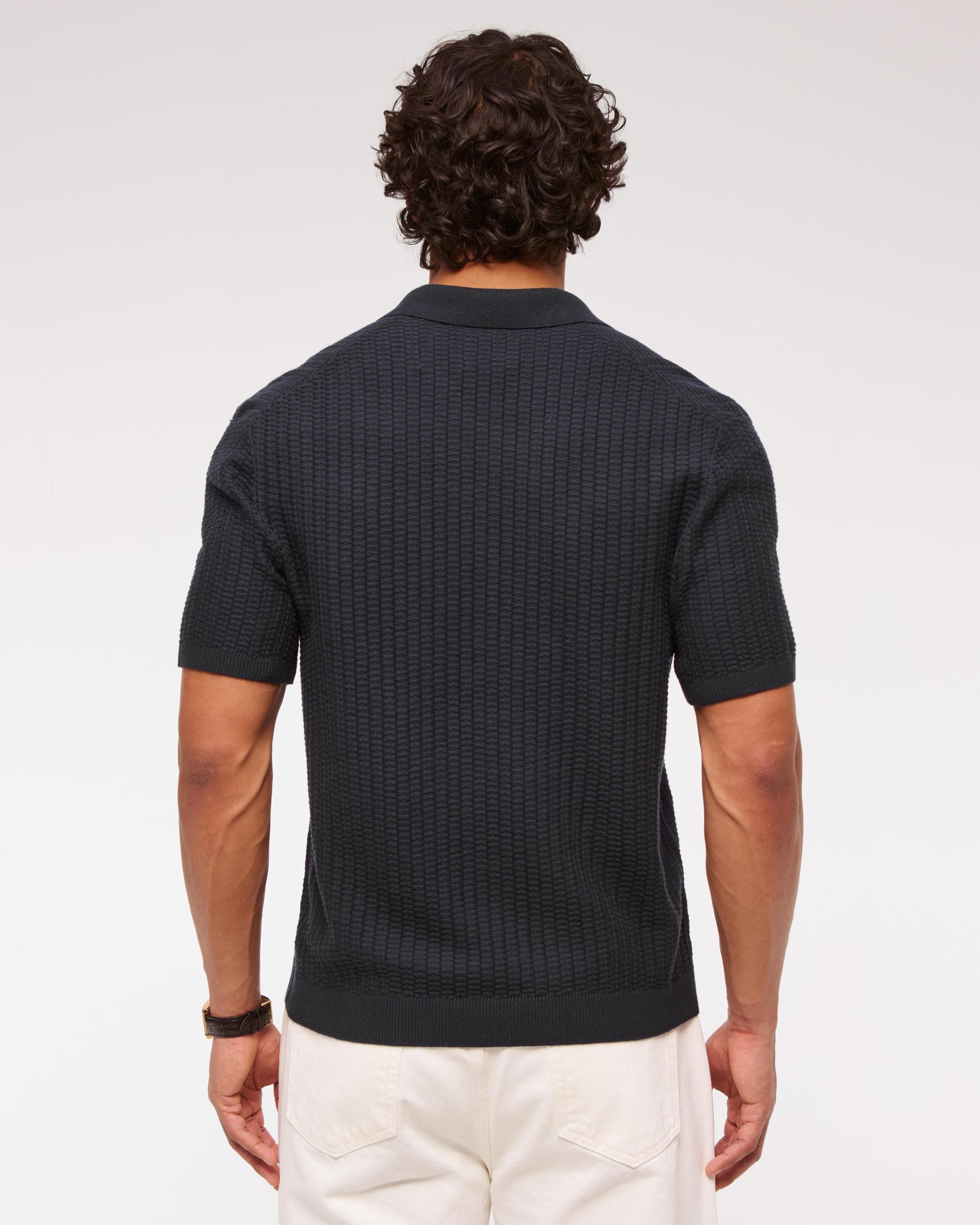 Classic Stitch Johnny Collar Sweater Polo Product Image