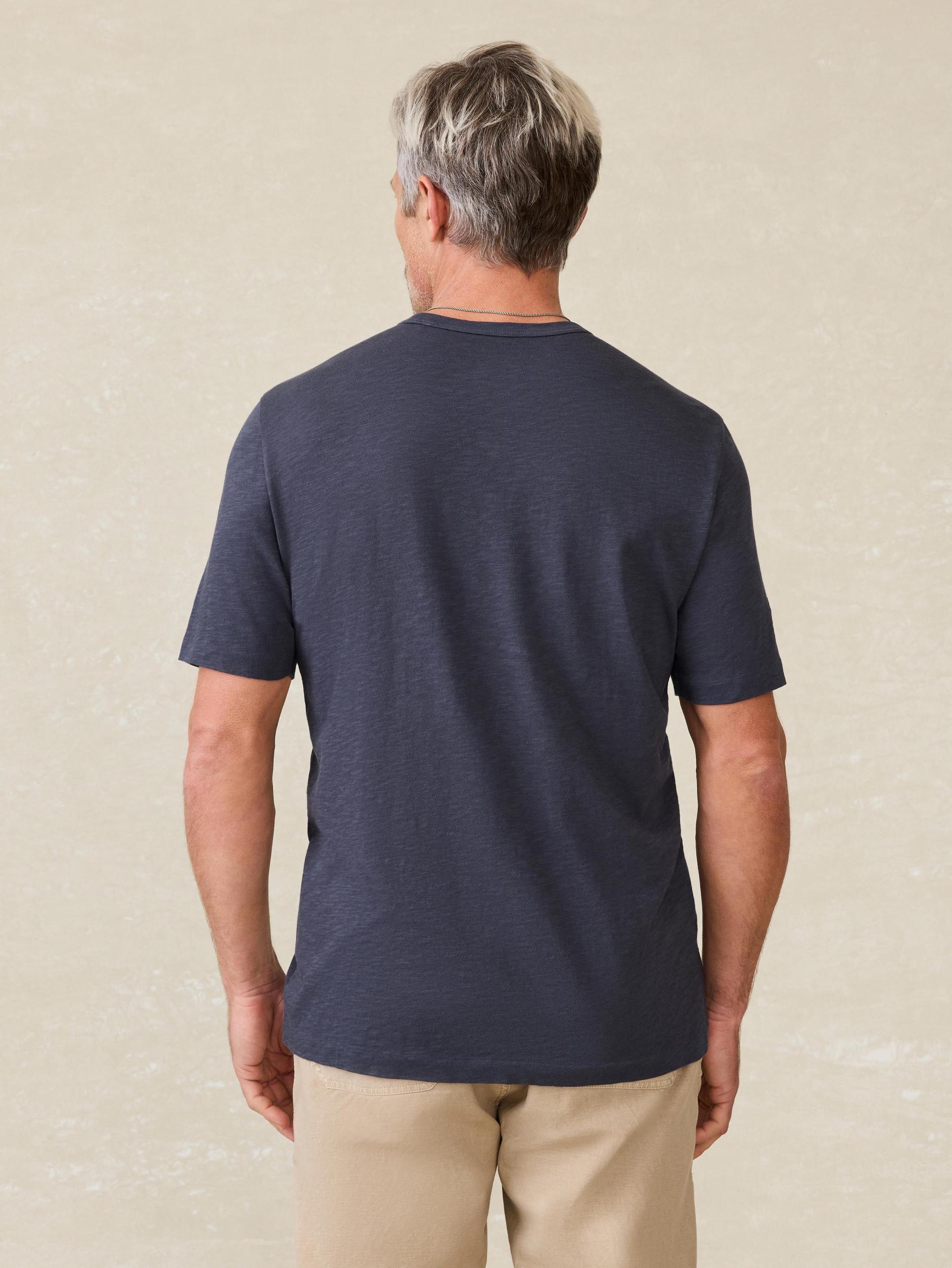 Sunwashed Regenerative Tee - Dune Navy Male Product Image