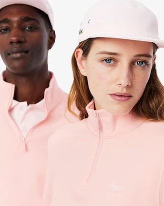 High Neck Zip-Up Print Sweatshirt Product Image