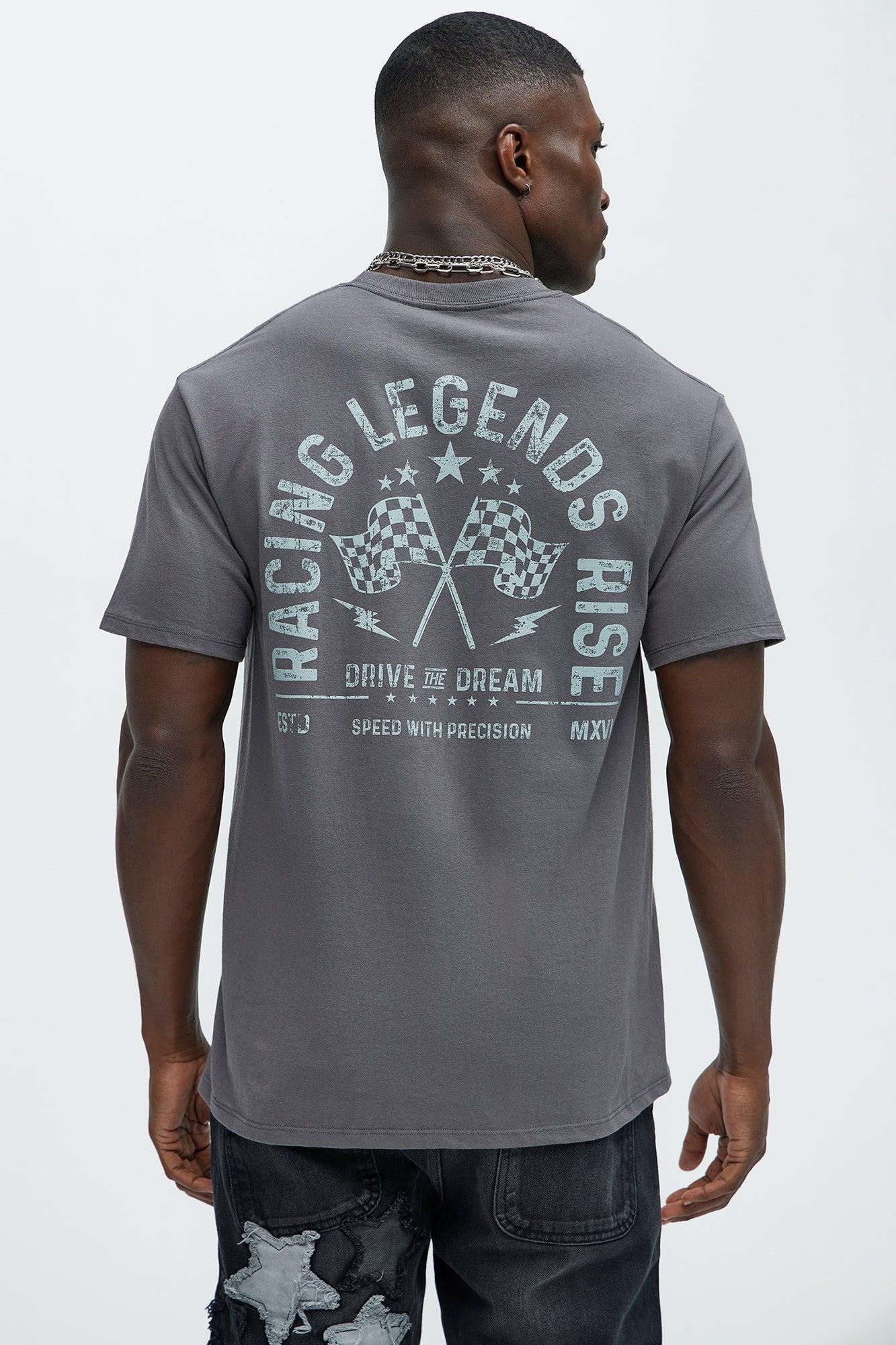 Racing Legends Rise Short Sleeve Tee - Charcoal Product Image