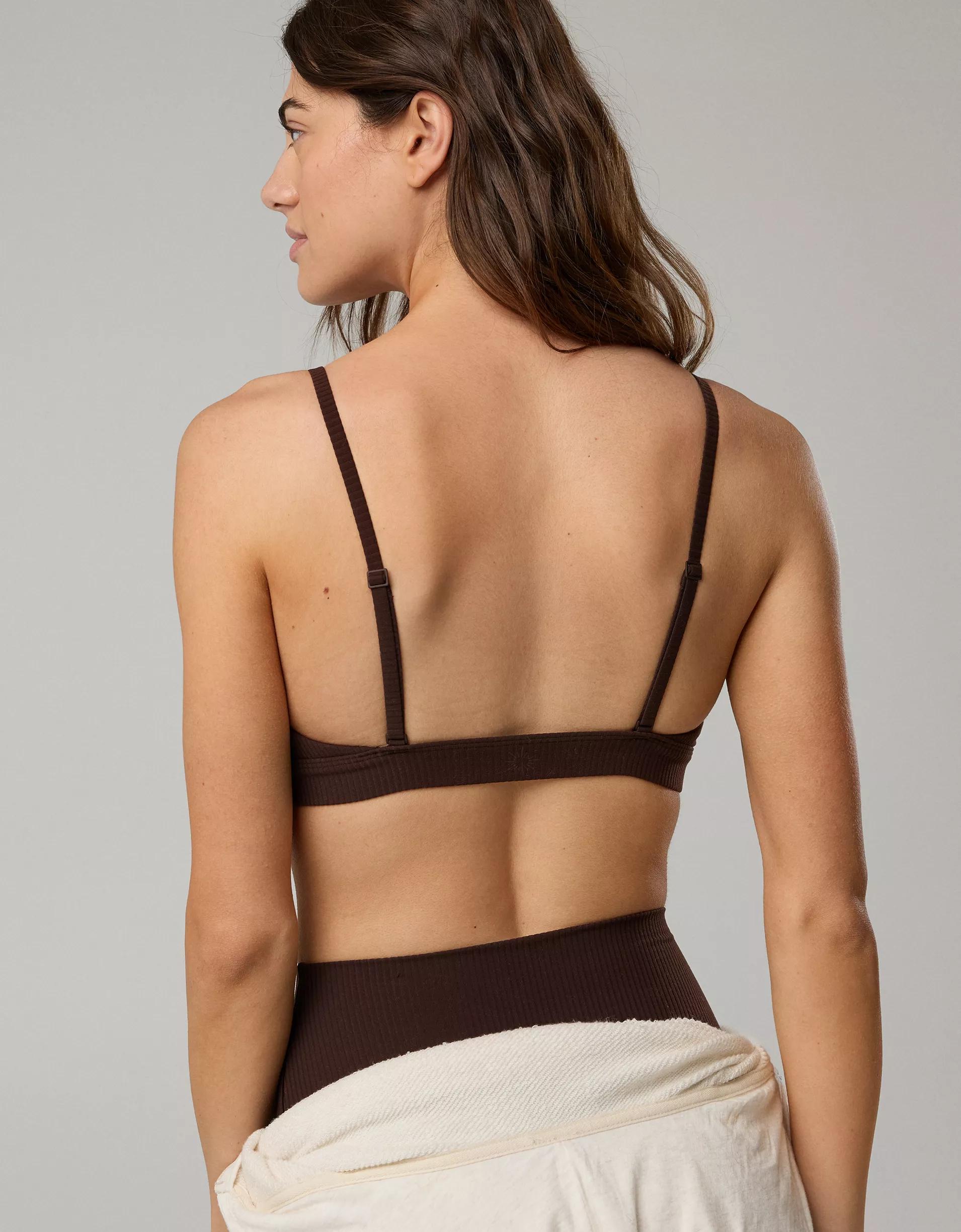 OFFLINE By Aerie Real Me XTRA Rib Triangle Sports Bra Product Image