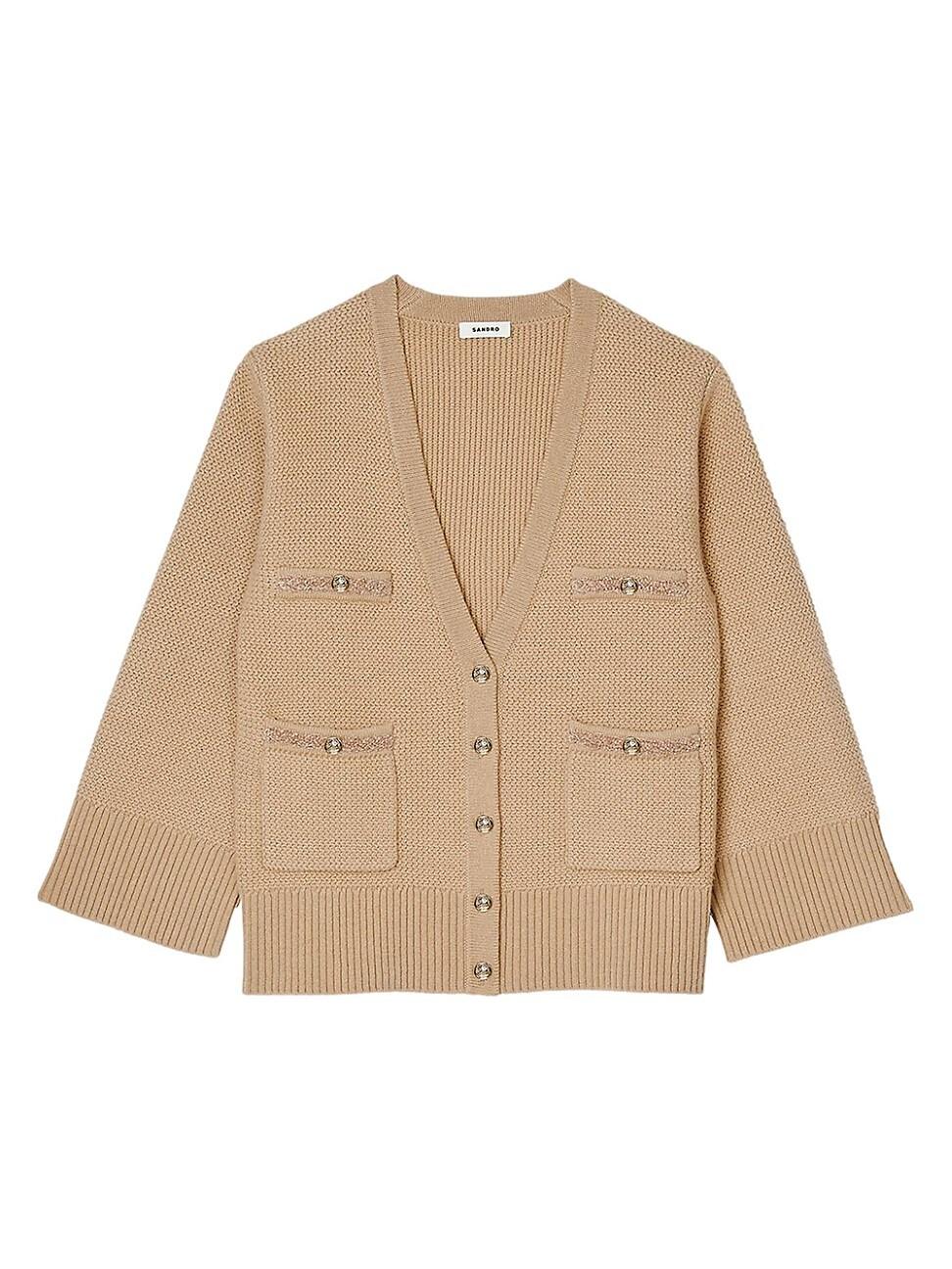Womens Long Wool Cardigan Product Image