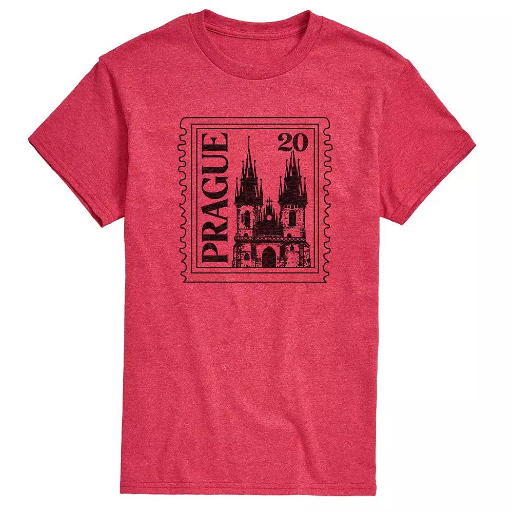 Men's Prague Postage Stamp Graphic Tee,  Product Image