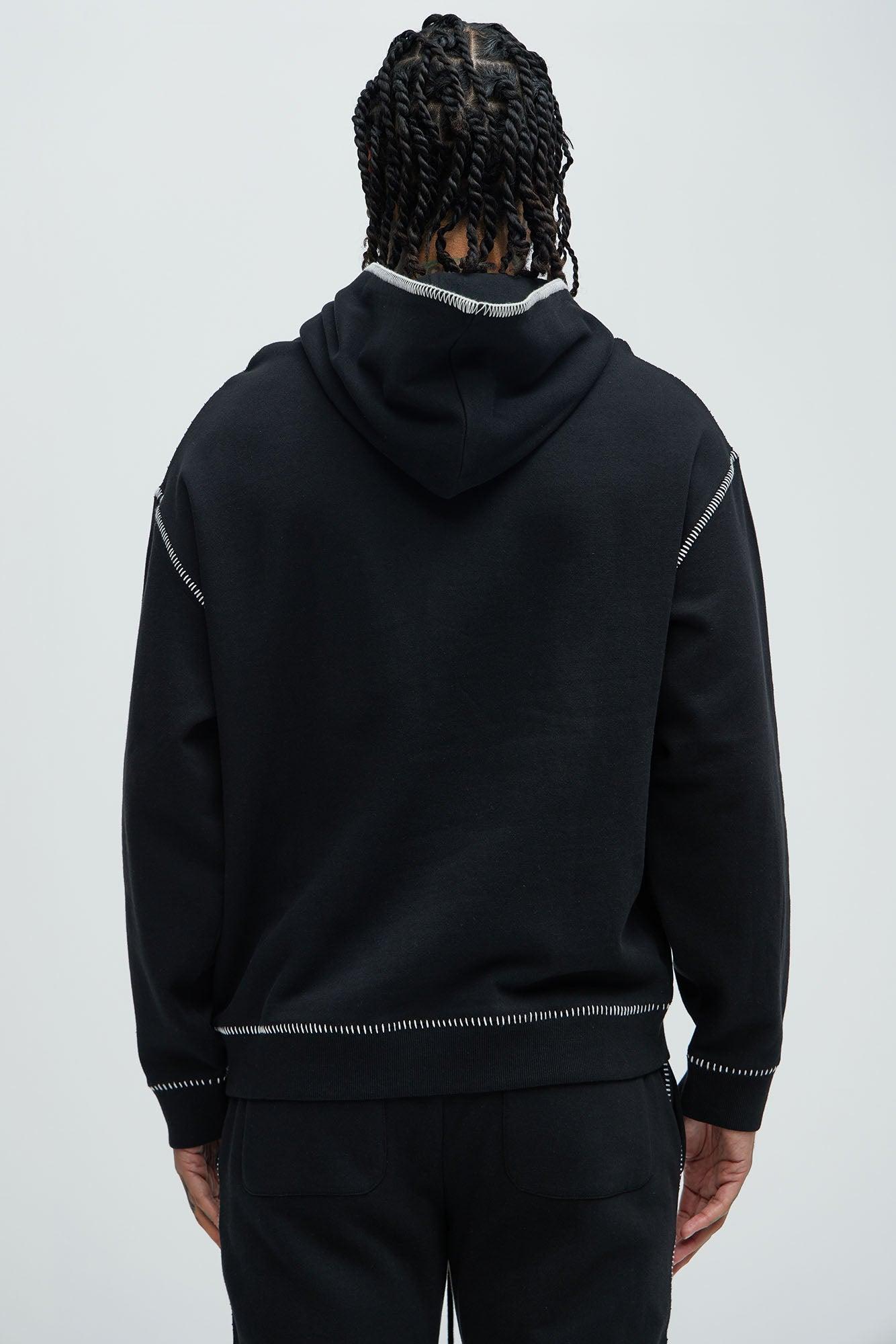 Tyson Stitch Hoodie - Black Product Image