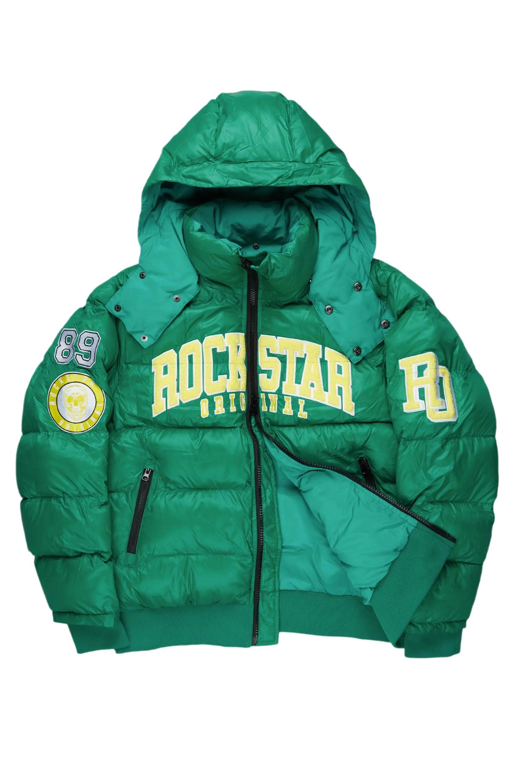 Esmeralda Green Puffer Jacket Female Product Image