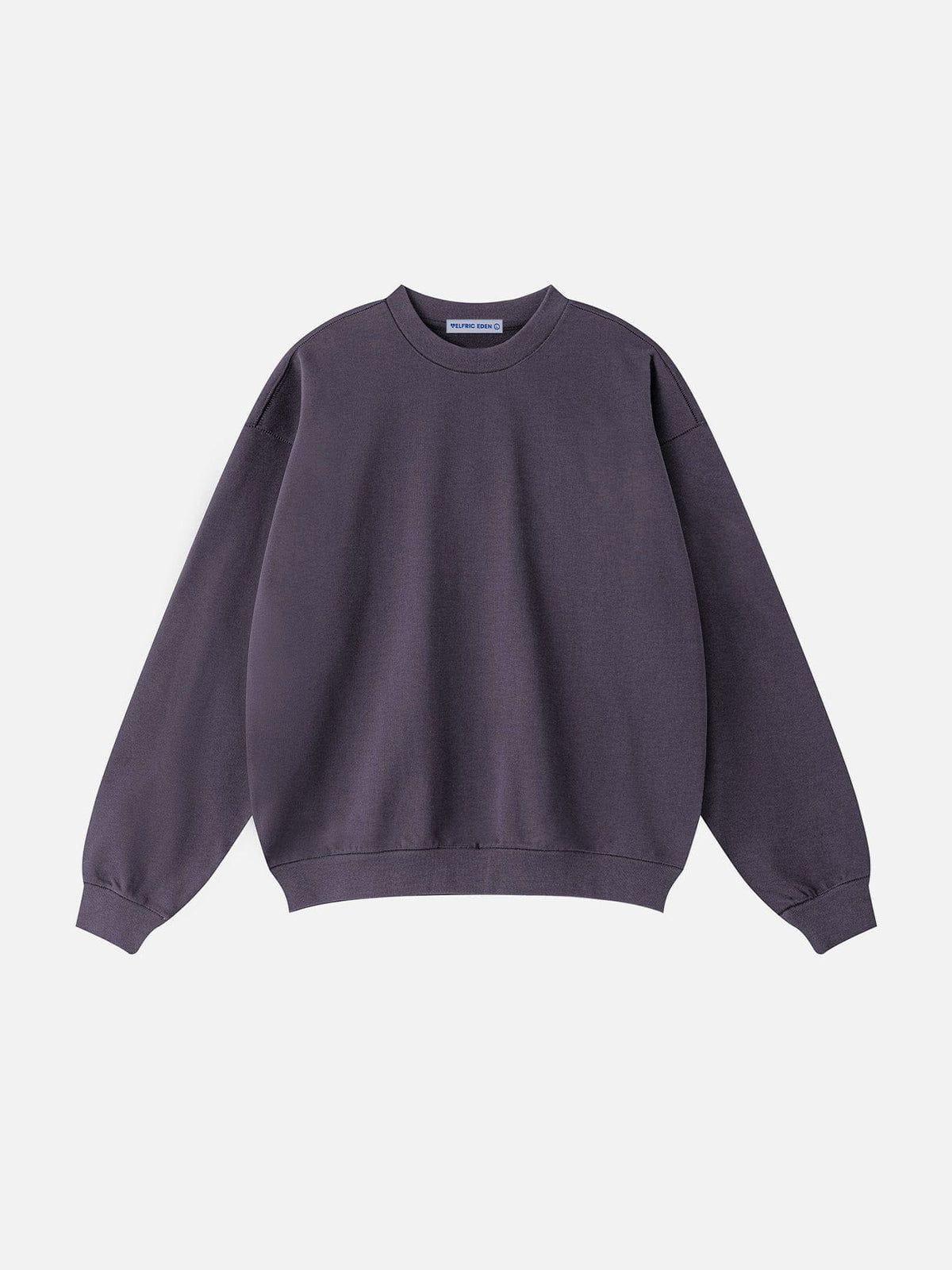 Aelfric Eden Basic Solid Oversized Sweatshirt Product Image