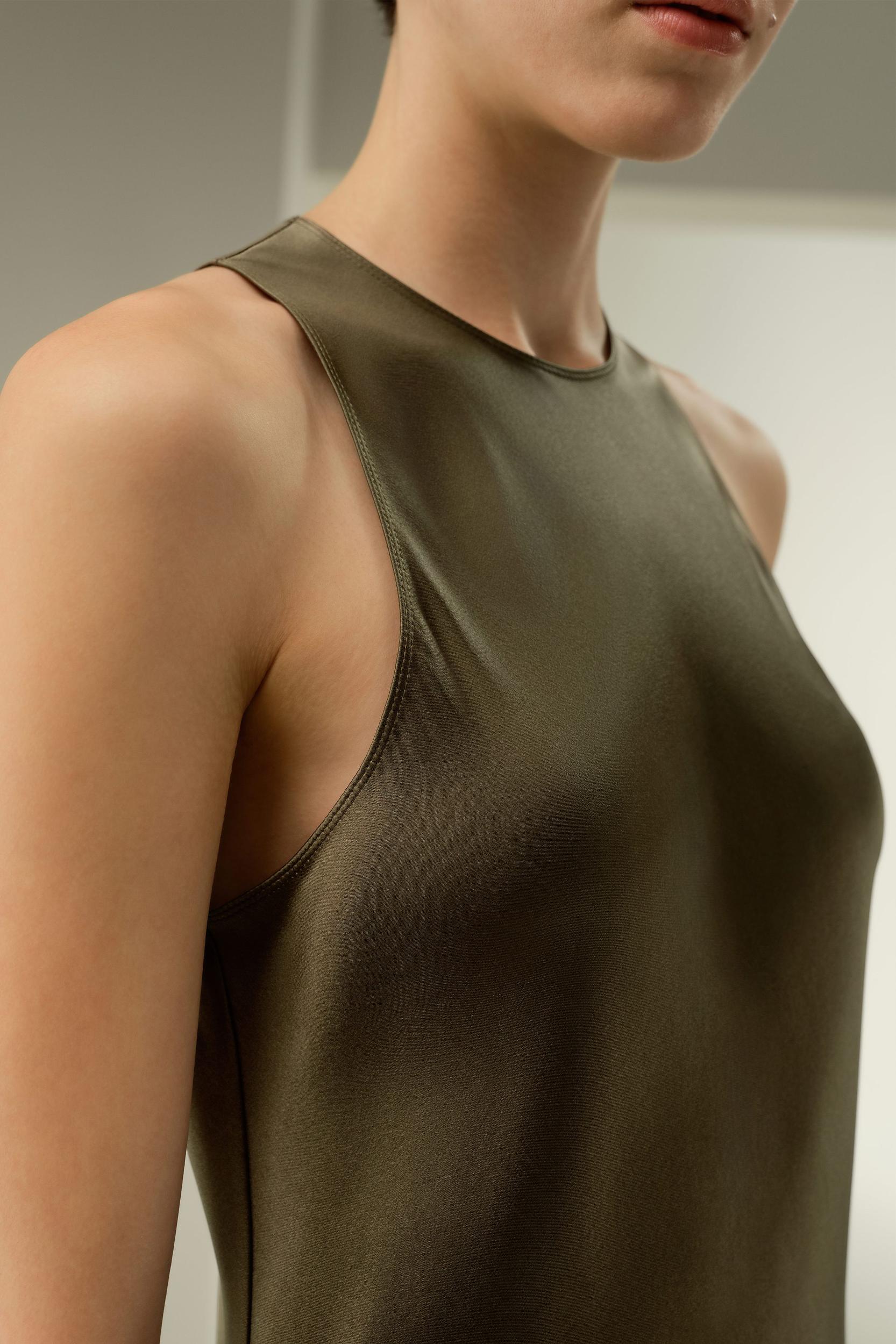 LILYSILK Silk Maxi Dress - Female - Pine 100% Premium Silk - Ultimate Luxury Smooth Texture Maxi Dress Product Image