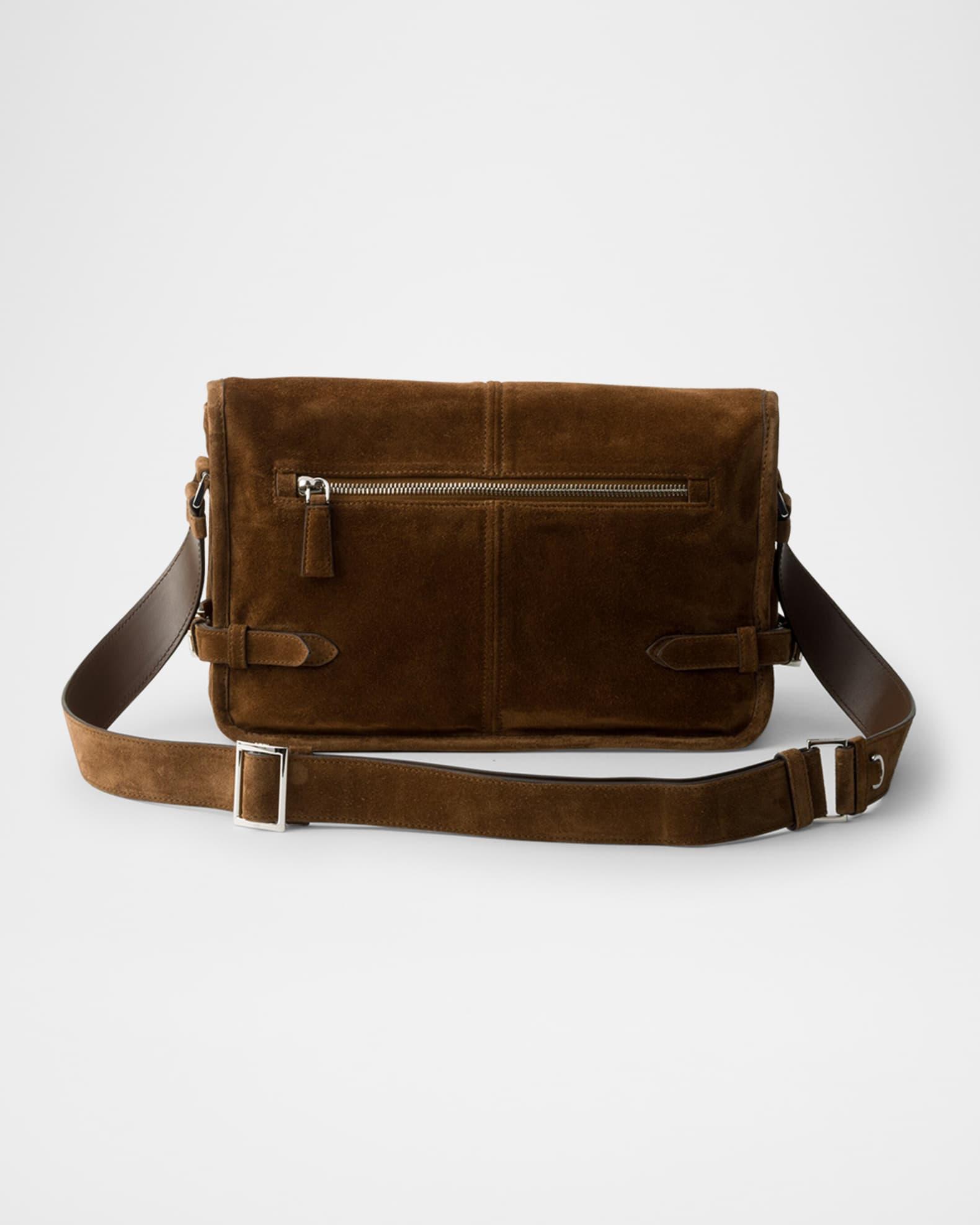 Men's Suede Shoulder Bag Product Image