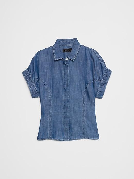 Seamed Poplin Shirt Product Image