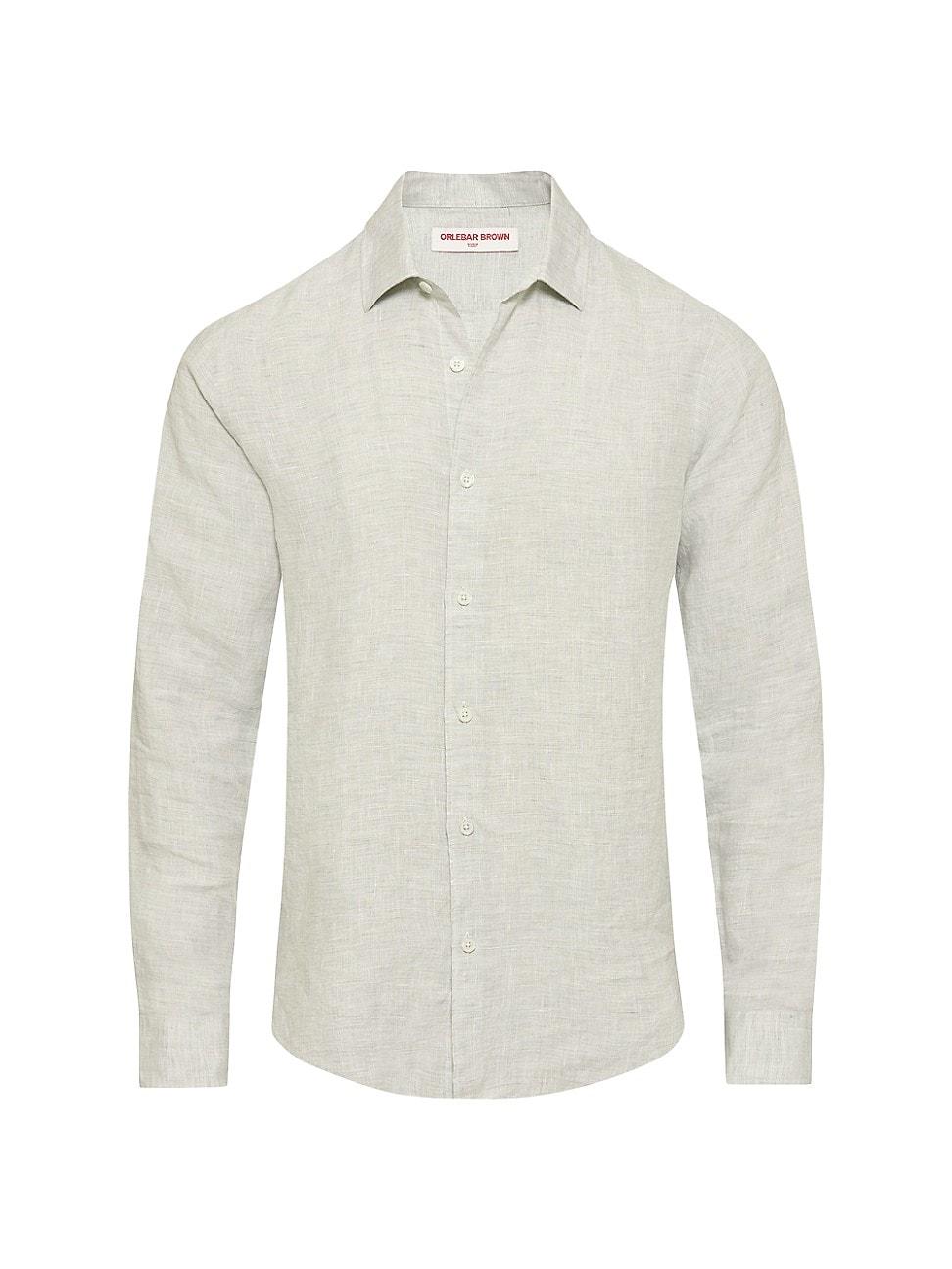 Mens Giles Linen Button-Front Shirt Product Image