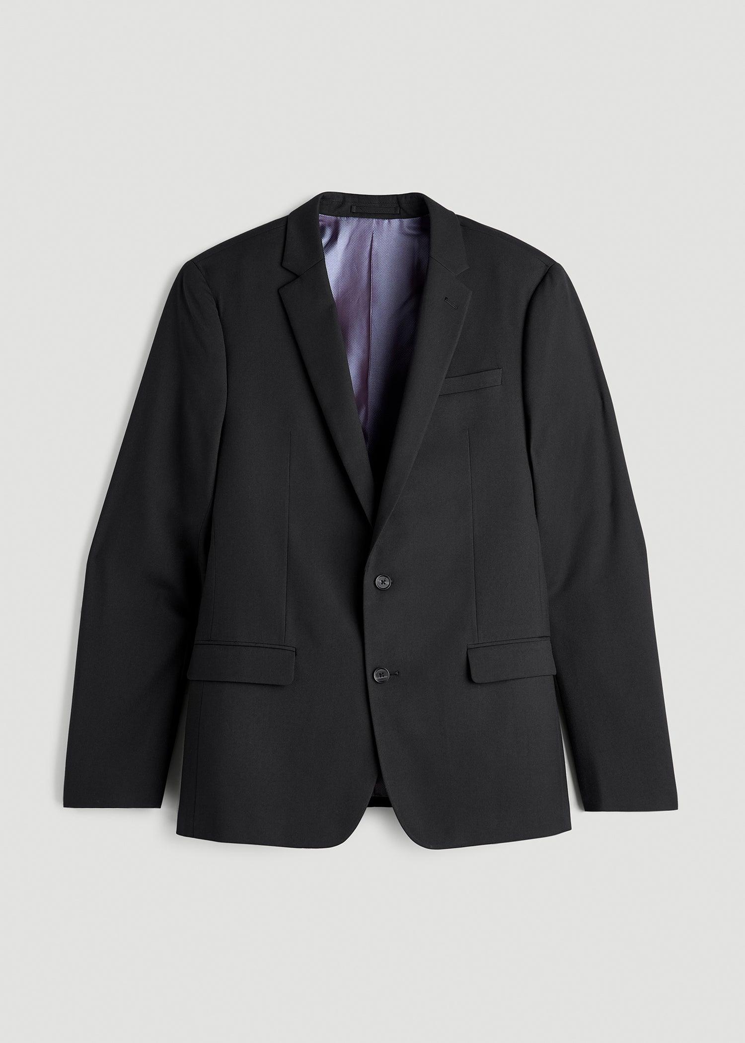 Suit Jacket for Tall Men in Black Male Product Image
