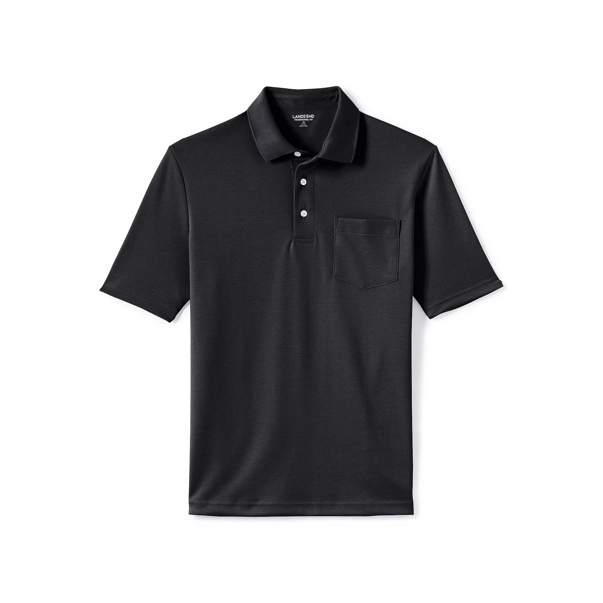 Big & Tall Lands' End Super Soft Supima Pocket Polo, Men's,  Product Image