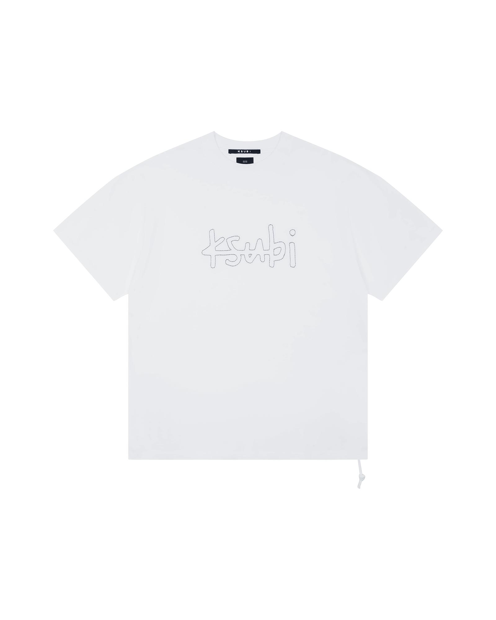 STITCHED UP EKCESS SS TEE VINTAGE WHITE Male Product Image