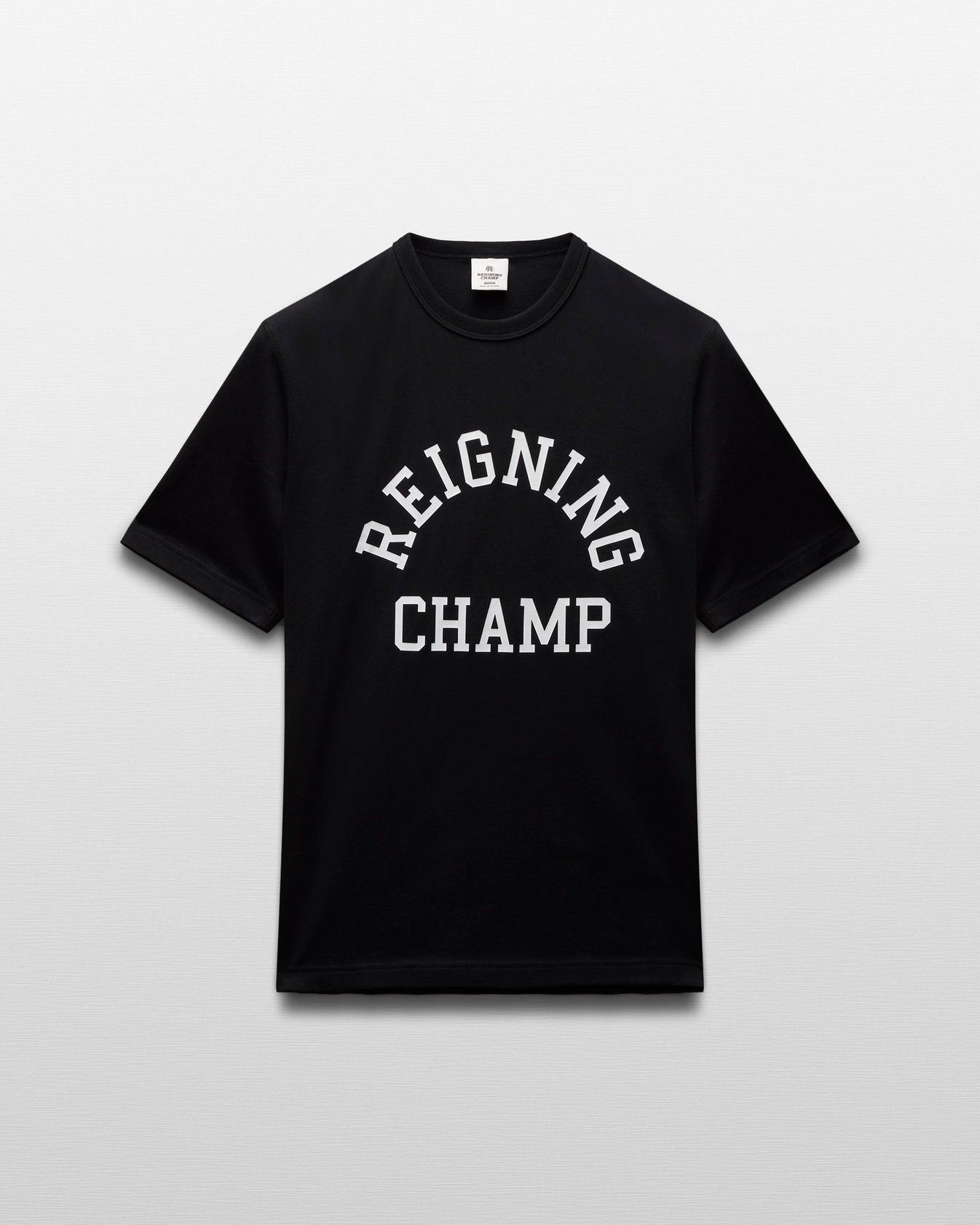 Reigning Champ Lightweight Jersey Arch Logo Standard T-Shirt Product Image