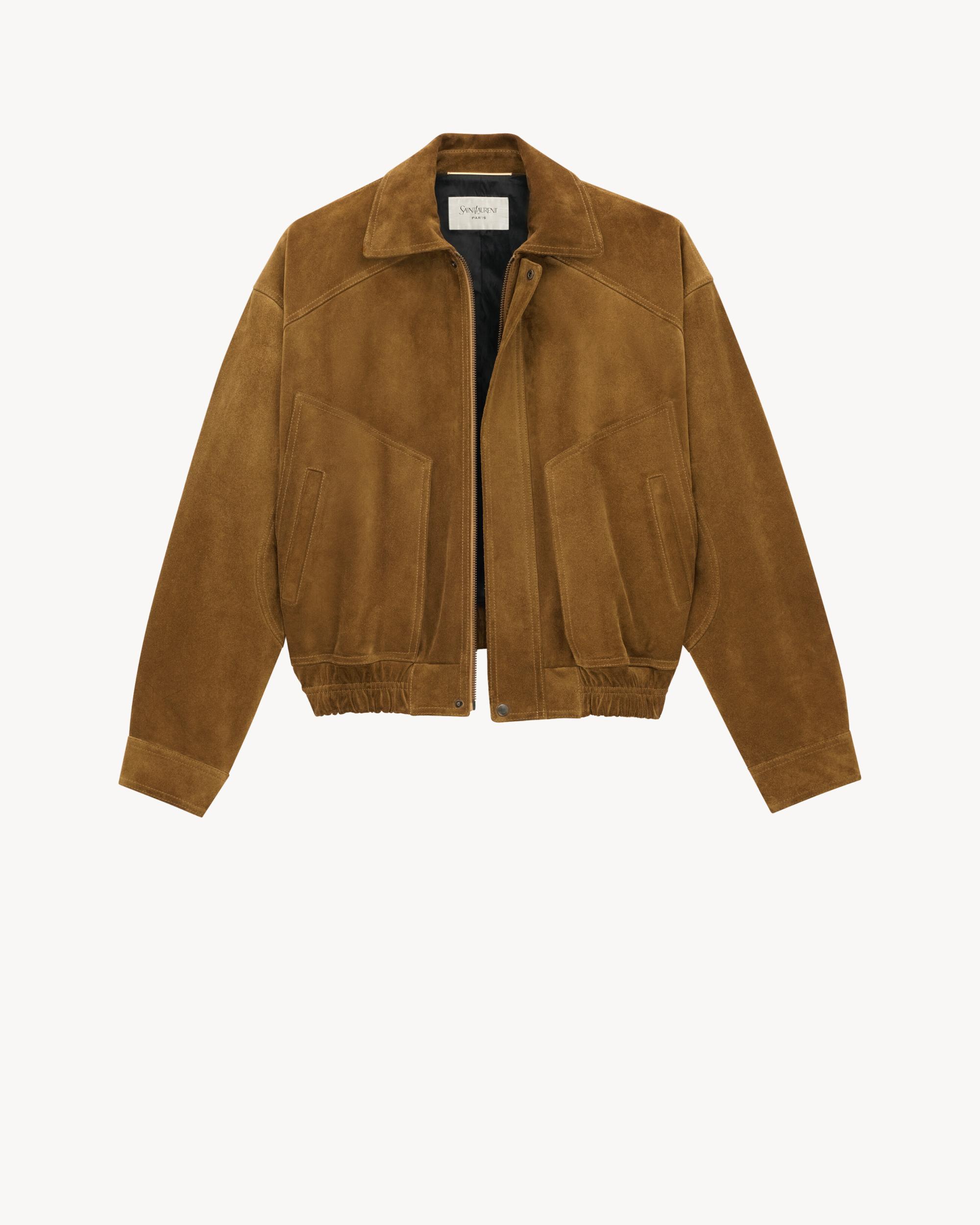 bomber jacket in suede Product Image