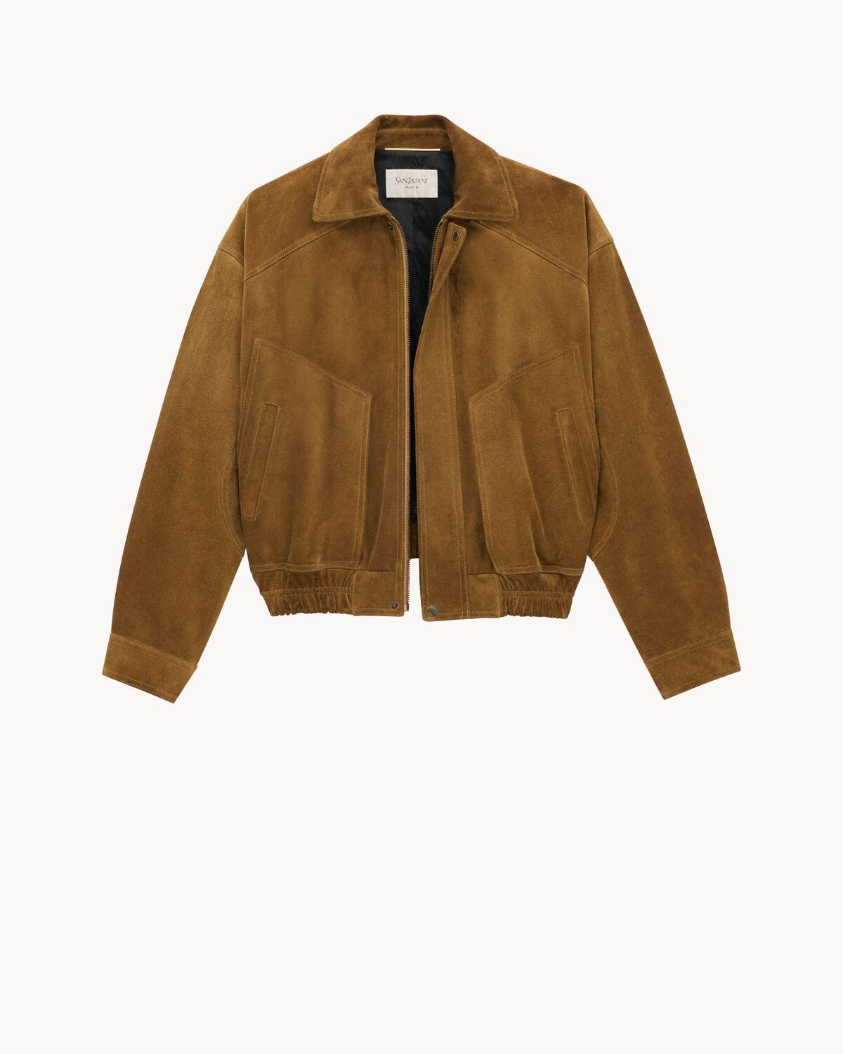 bomber jacket in suede Product Image