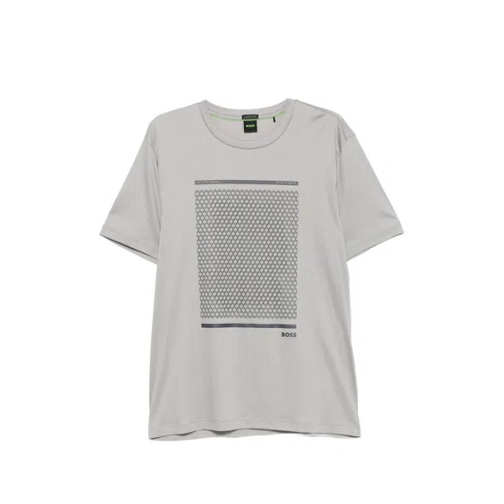 HUGO BOSS Geometric-print T-shirt In Black Product Image
