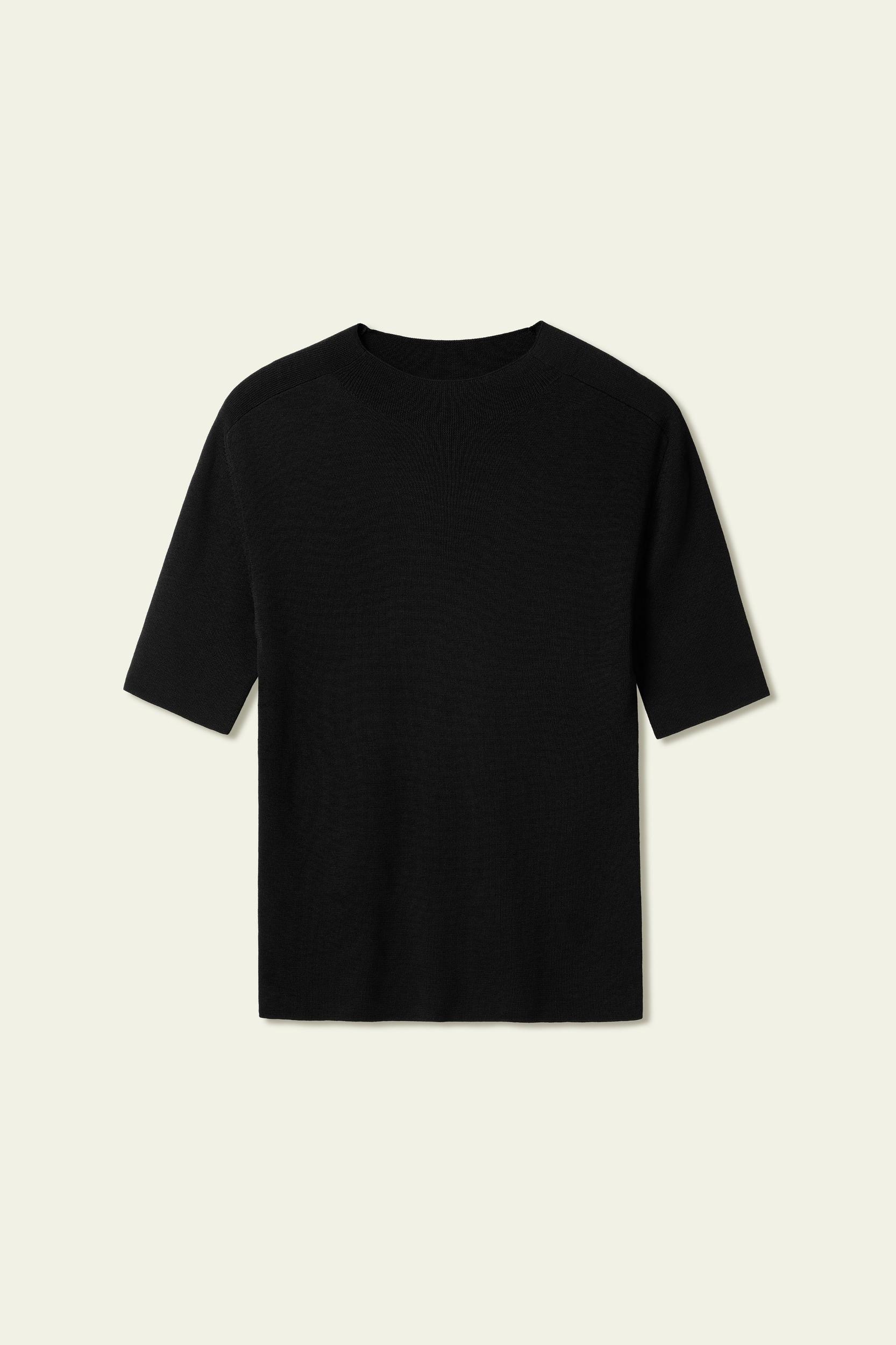 Seamless Silk-Cotton Slim-Fit Knit Top Product Image