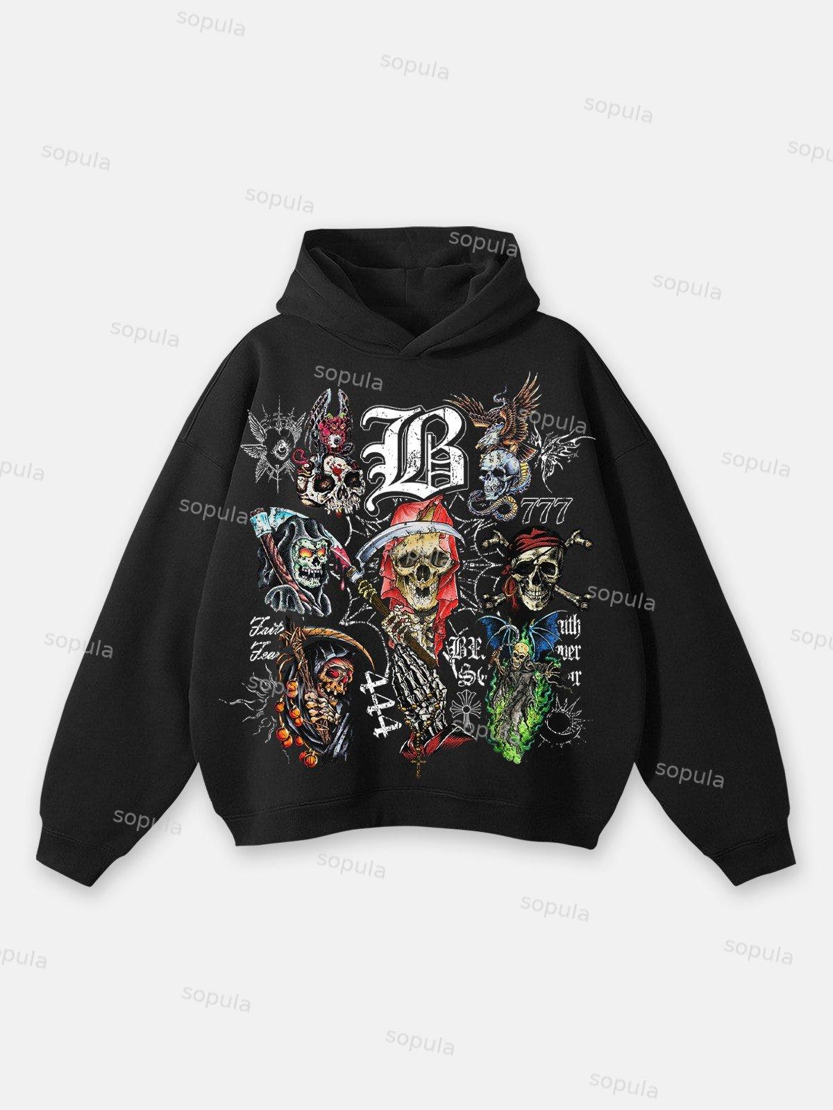 Sopula All We Need Is Love Graphic Print Hoodie Product Image