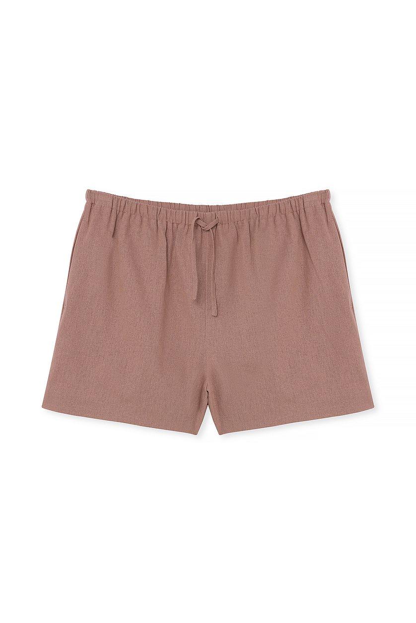 Linen Elastic Band Shorts Product Image