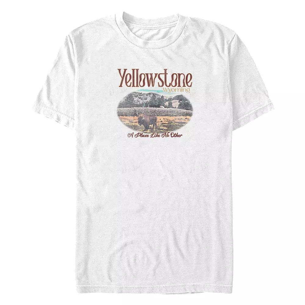 Big & Tall Yellowstone Wyoming Poster Graphic Tee, Men's,  Product Image