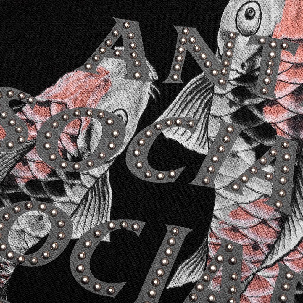 Studded Mind Games Hoodie - Black Male Product Image