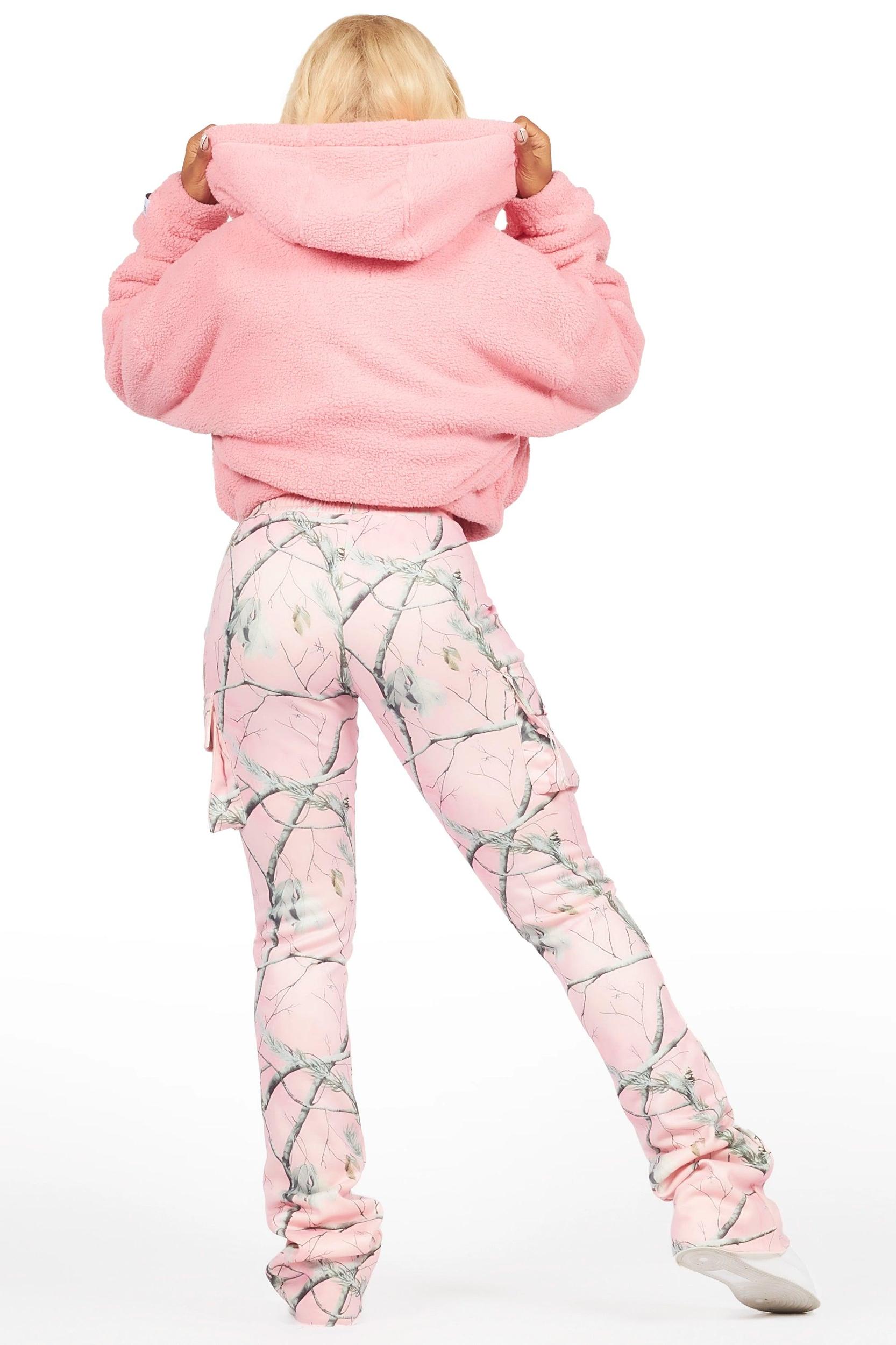 Lonia Pink Sherpa Jacket Female Product Image