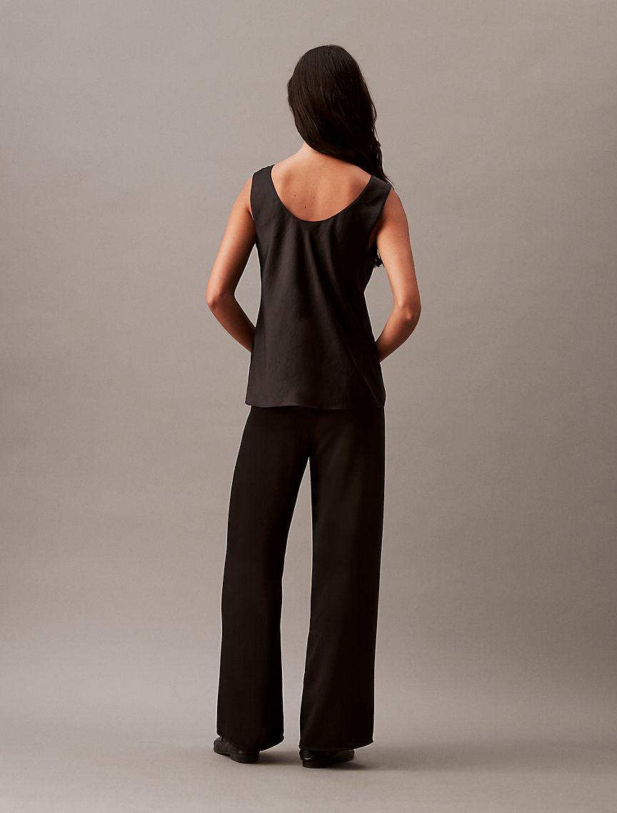 Crushed Satin Tank Top Product Image