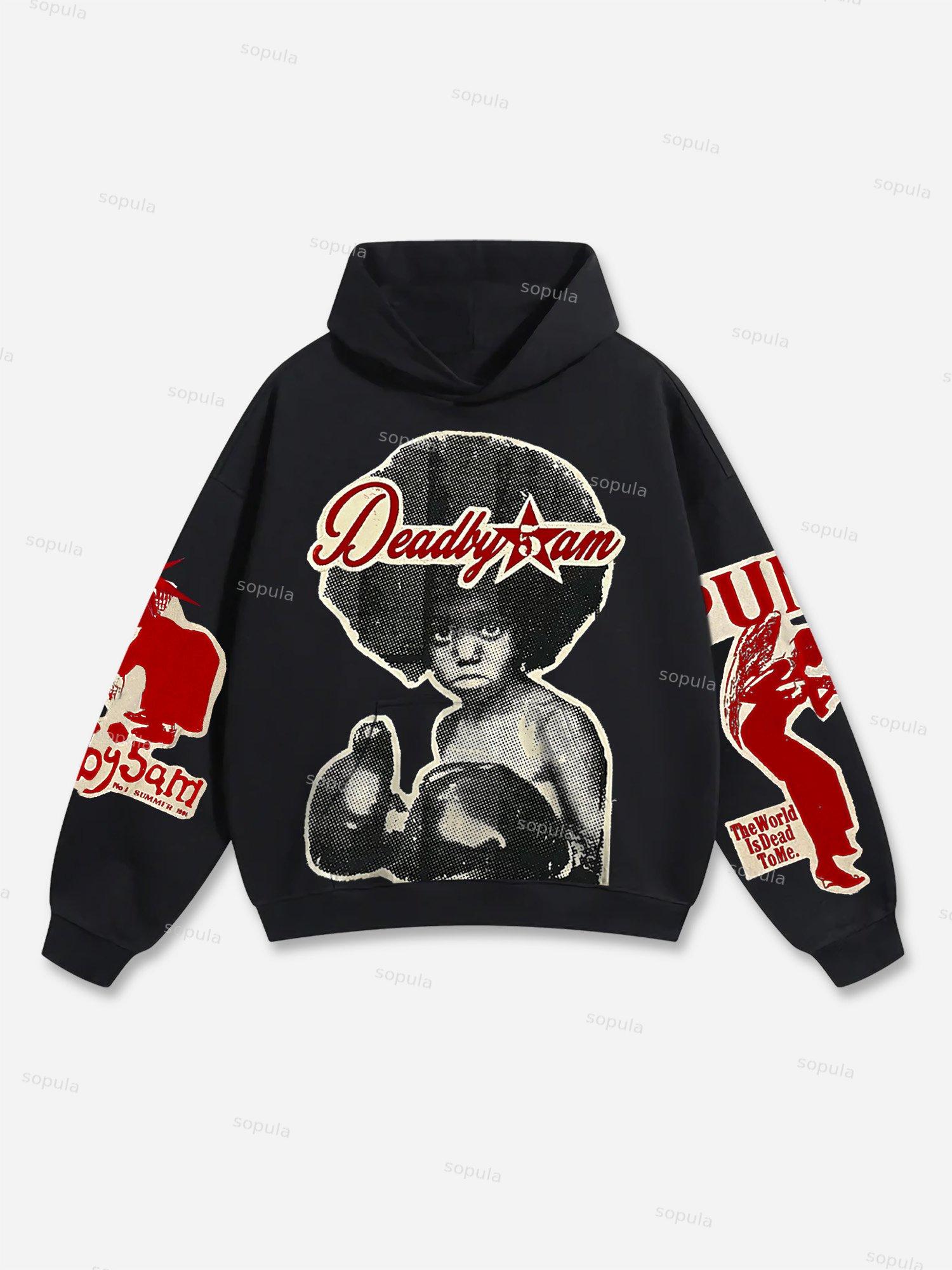 Sopula God With Us Graphic Hoodie Product Image