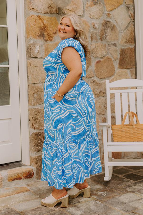 Ocean Whisper Midi Dress Curves Product Image