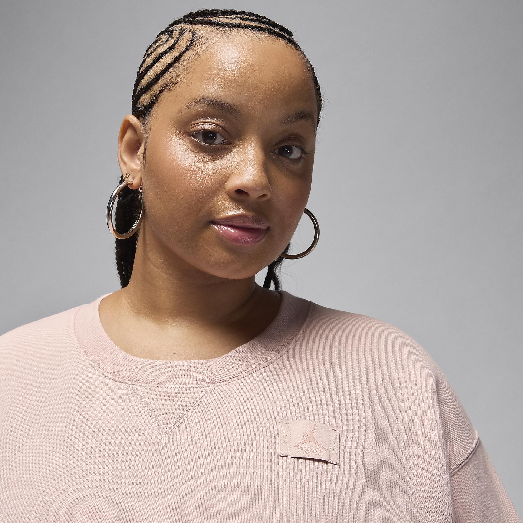 Jordan Flight Fleece Women's Crew-Neck Sweatshirt (Plus Size) Product Image