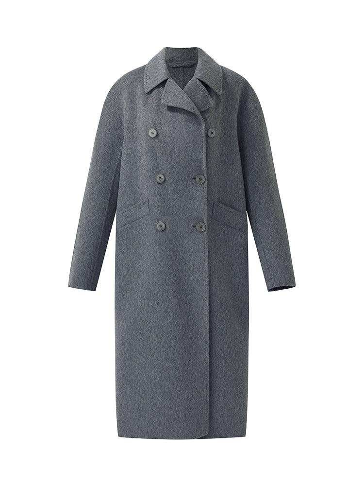 Alpaca Wool Longline Women Overcoat Product Image